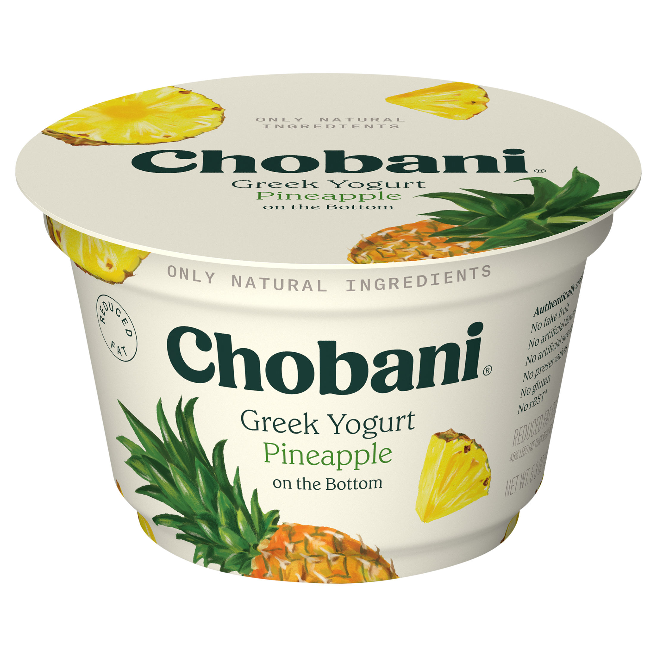 Chobani® Low-Fat Greek Yogurt Pineapple on the Bottom