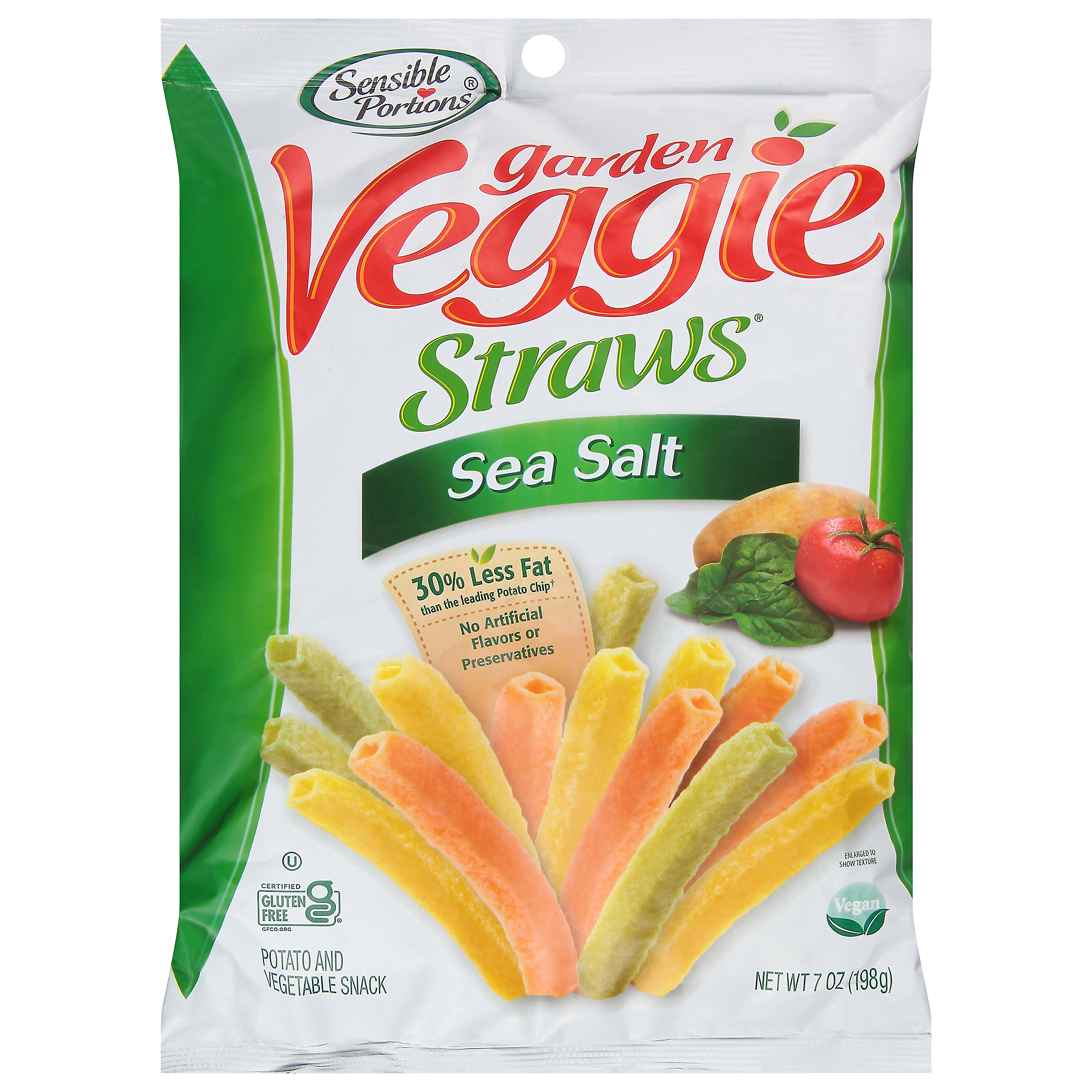 Sensible Portions Garden Veggie Straws Sea Salt Potato and Vegetable Snack