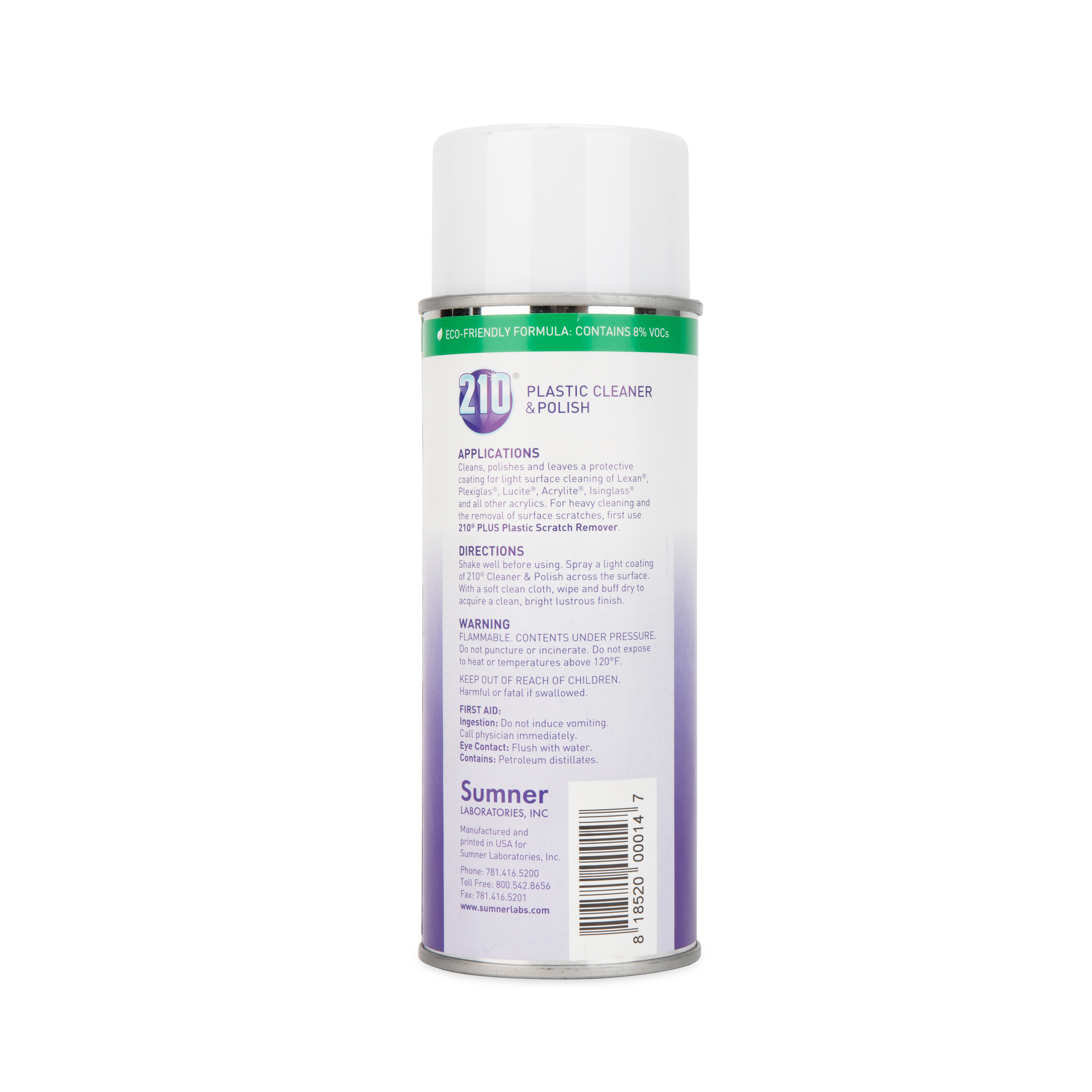 210 Plastic Cleaner/Polish, 14oz Spray