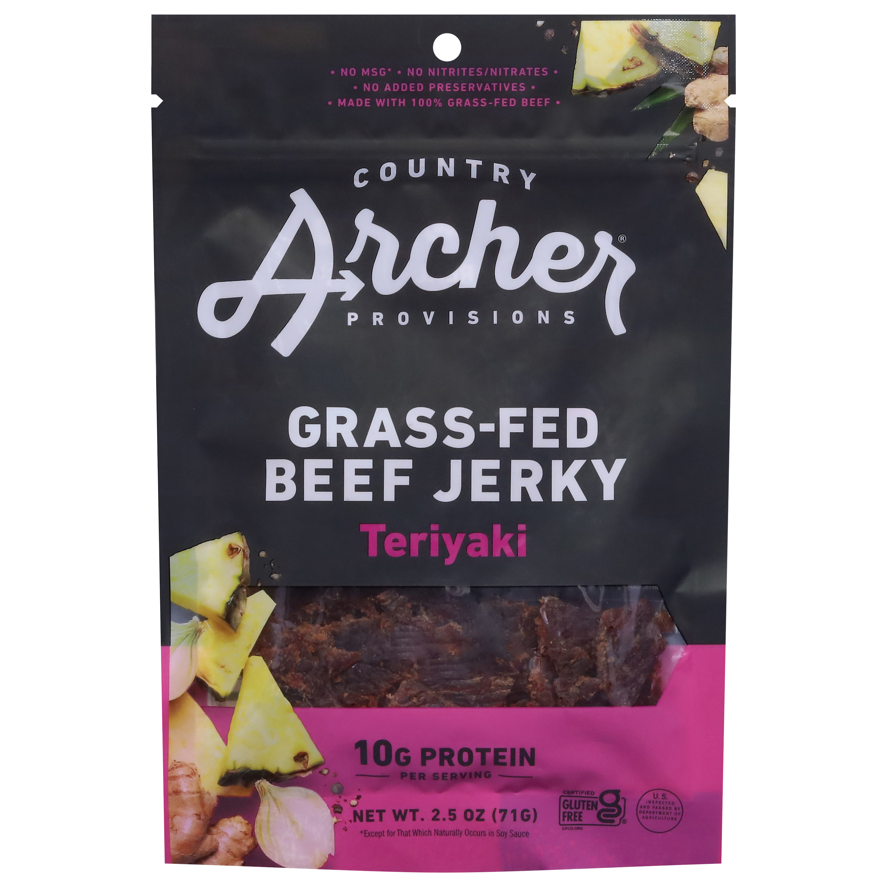 Country Archer Grass-Fed Teriyaki Beef Jerky