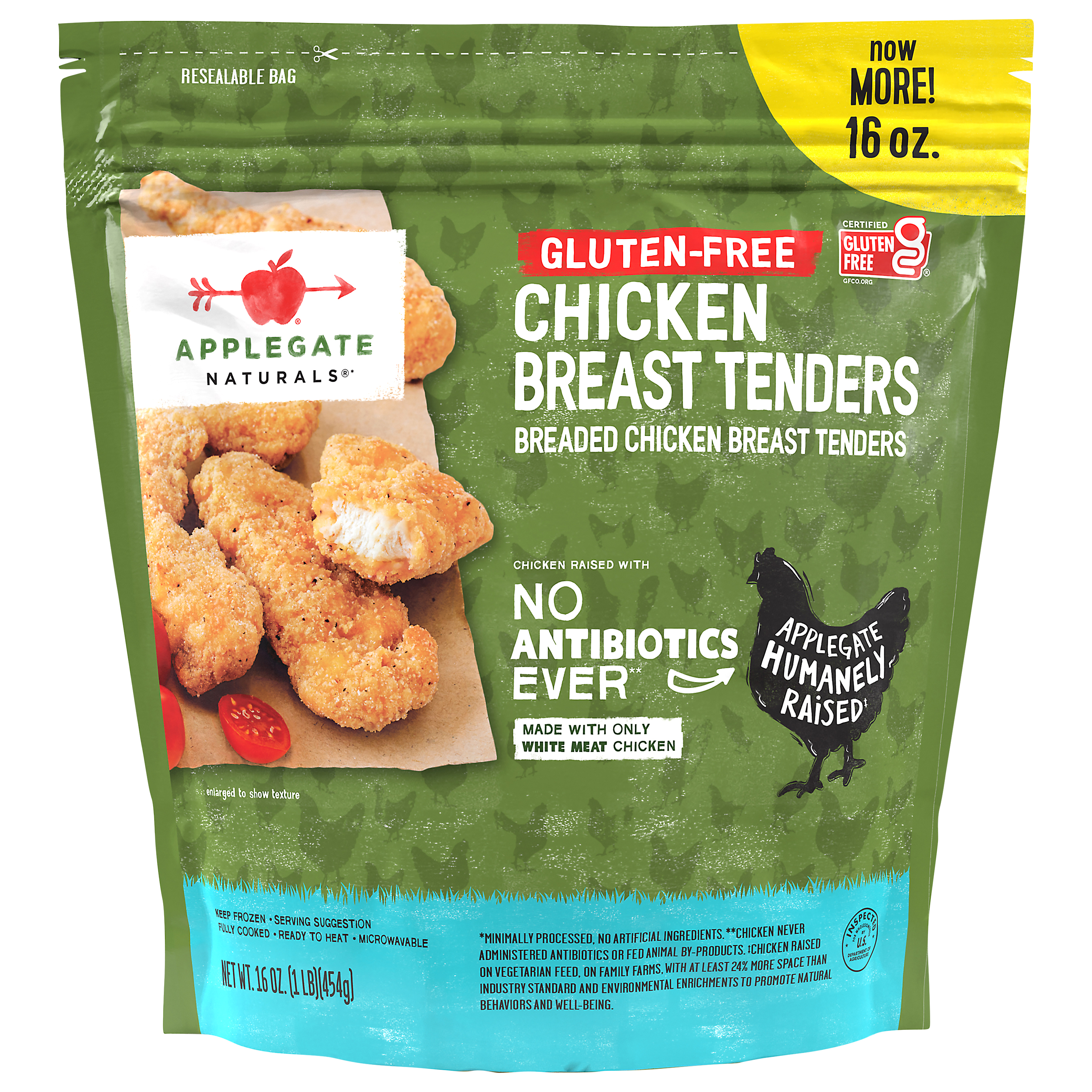 Applegate Naturals Gluten Free Breaded Chicken Breast Tenders