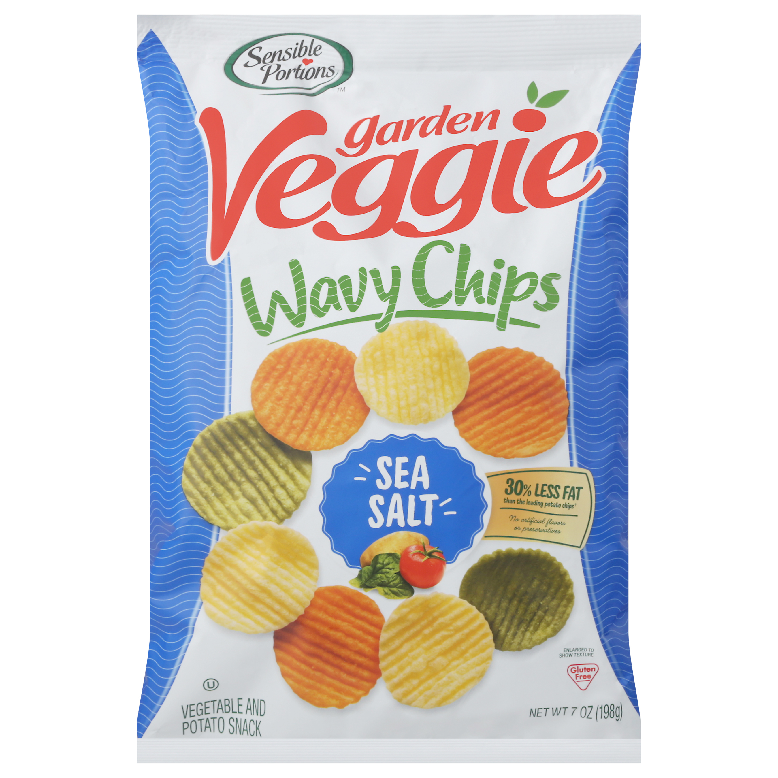 Sensible Portions Garden Veggie Wavy Sea Salt Chips