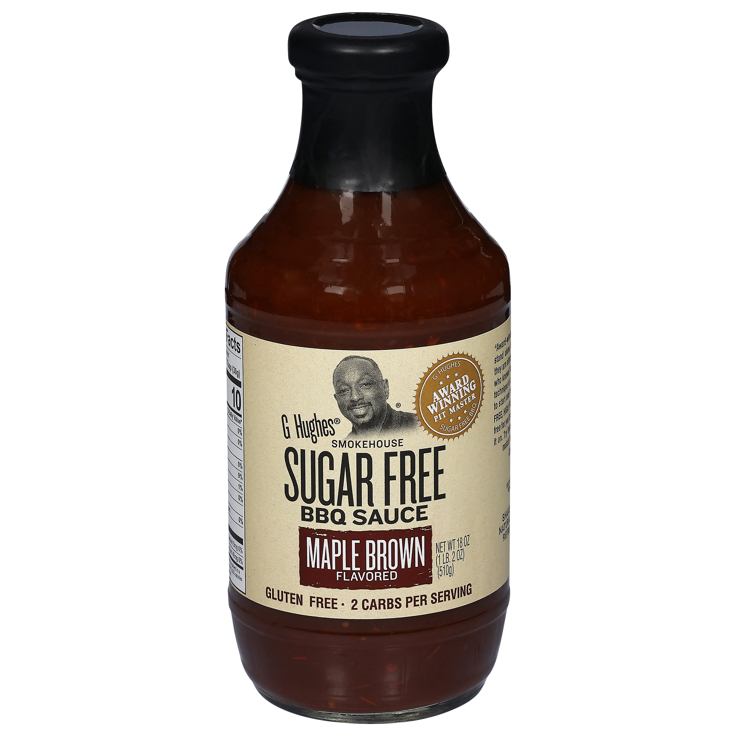 G Hughes Sugar Free Smokehouse Maple Brown Flavored BBQ Sauce