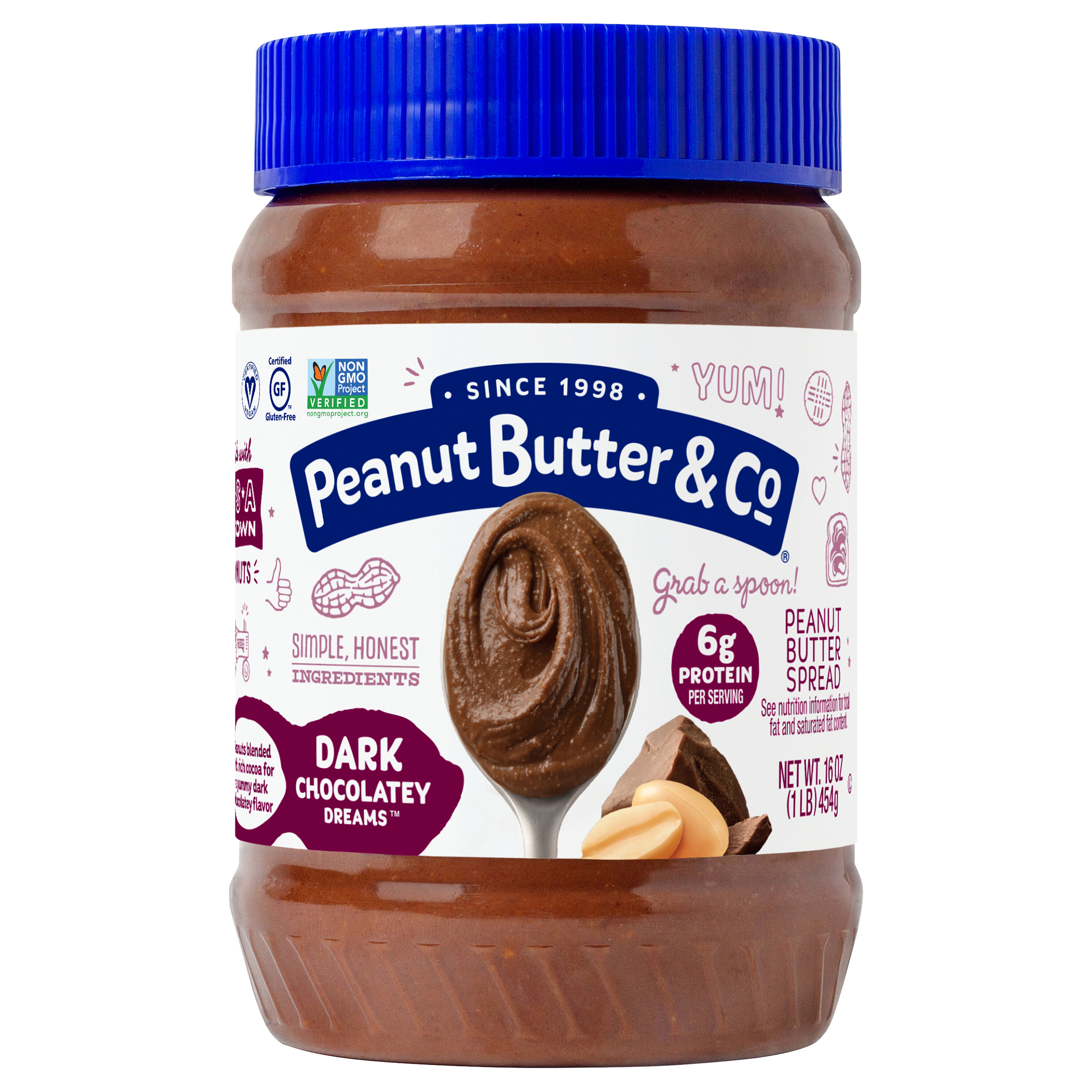 Peanut Butter & Co.® Dark Chocolatey Dreams™ Peanut Butter Spread 16 oz. Jar