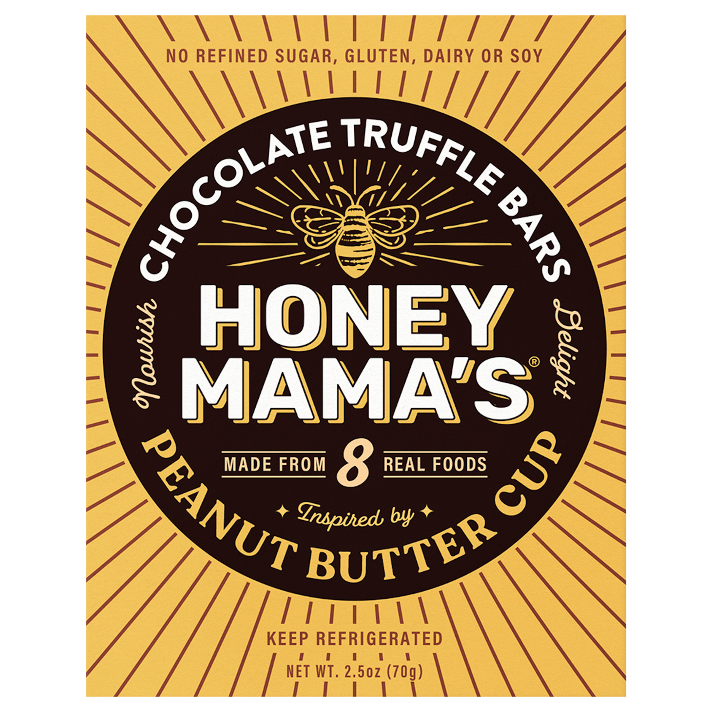 Honey Mama's Peanut Butter Cup Chocolate Truffle Bar