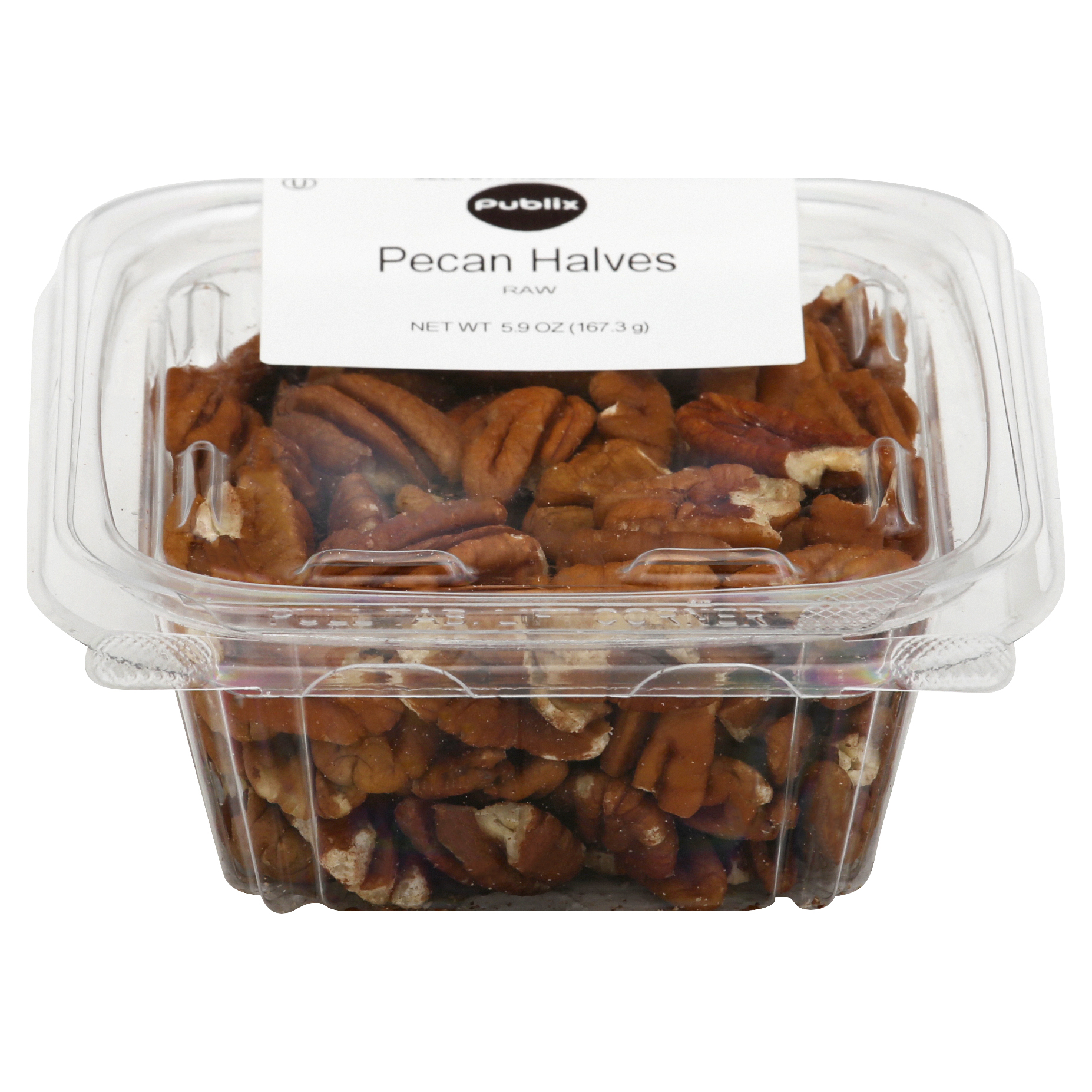 Publix Raw Pecan Halves 5.9 oz CARTON