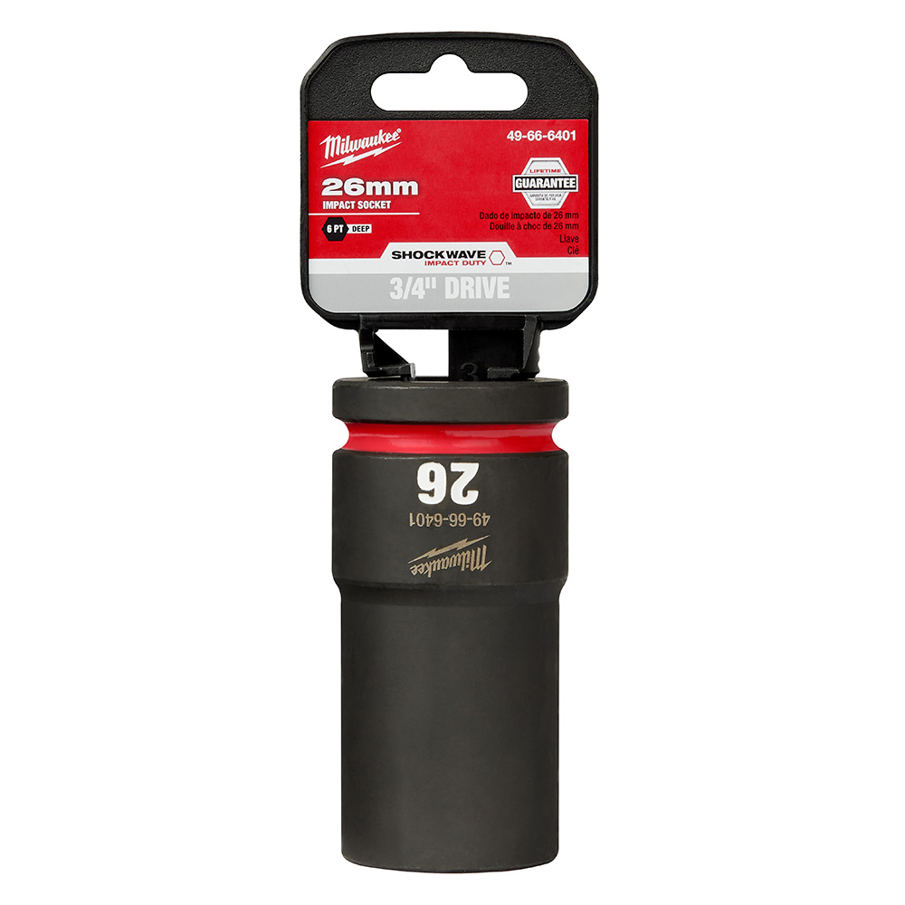 SHOCKWAVE Impact Duty 3/4" Drive 26MM Deep 6 Point Socket