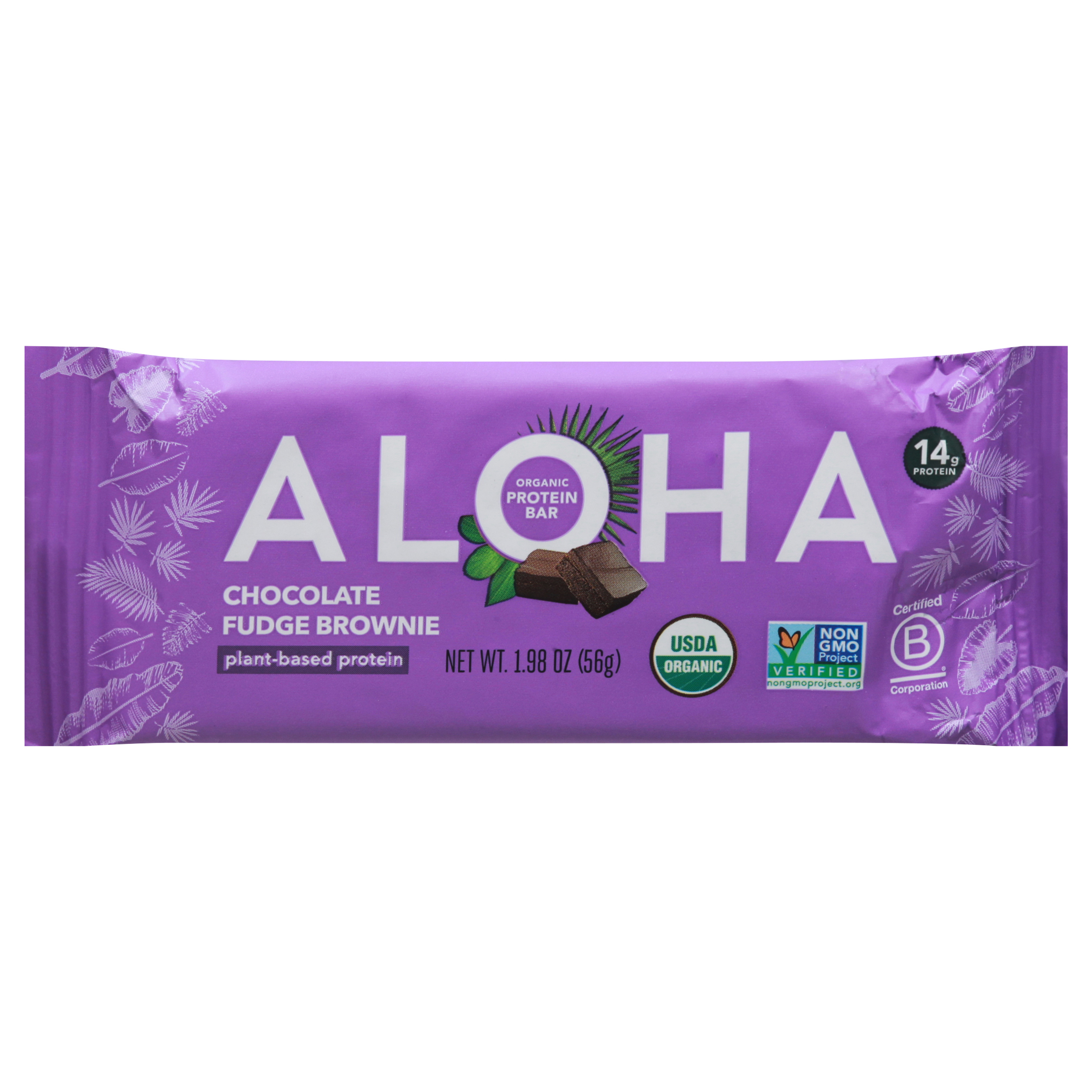 Aloha Organic Chocolate Fudge Brownie Protein Bar