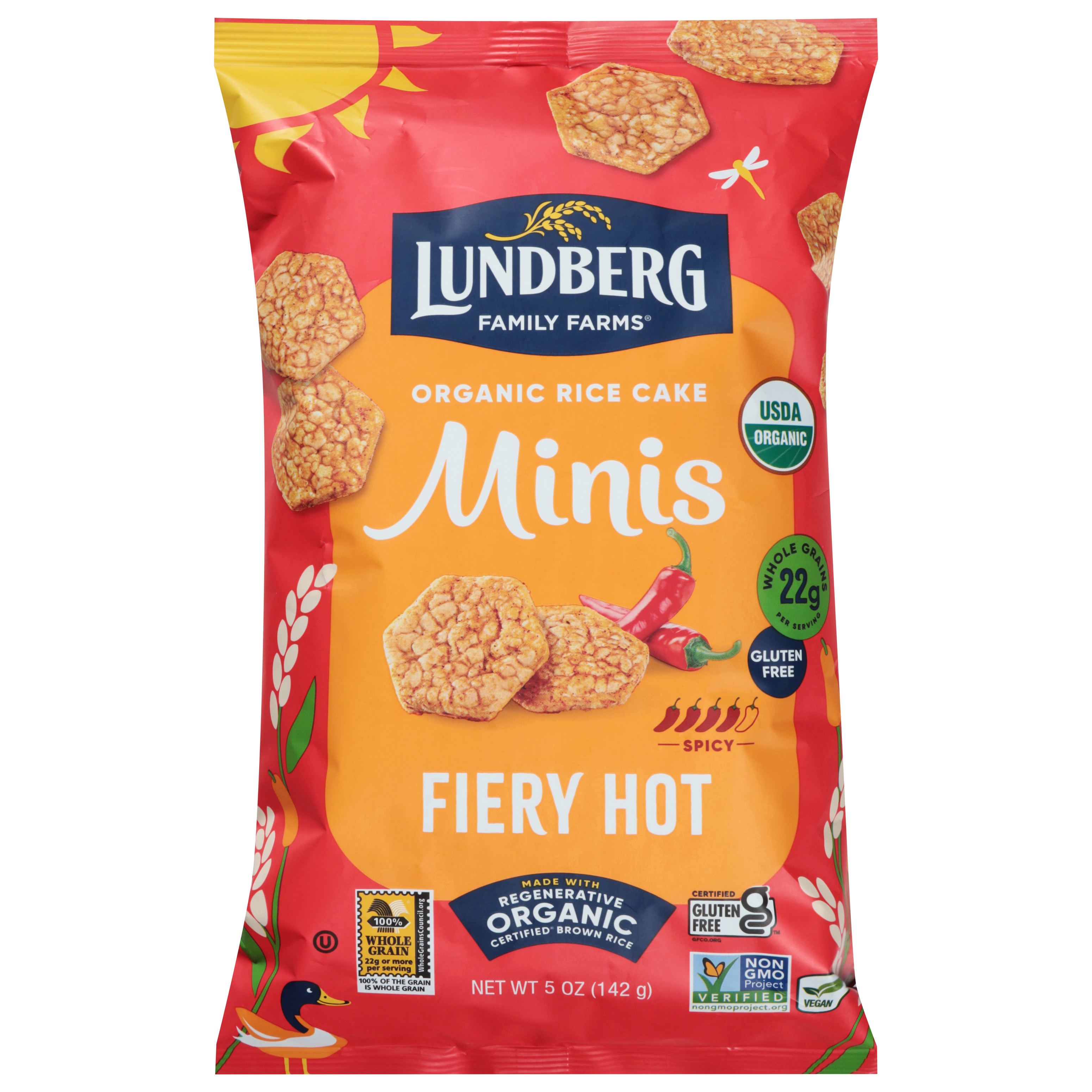 Lundberg Family Farms Organic Fiery Hot Rice Cake