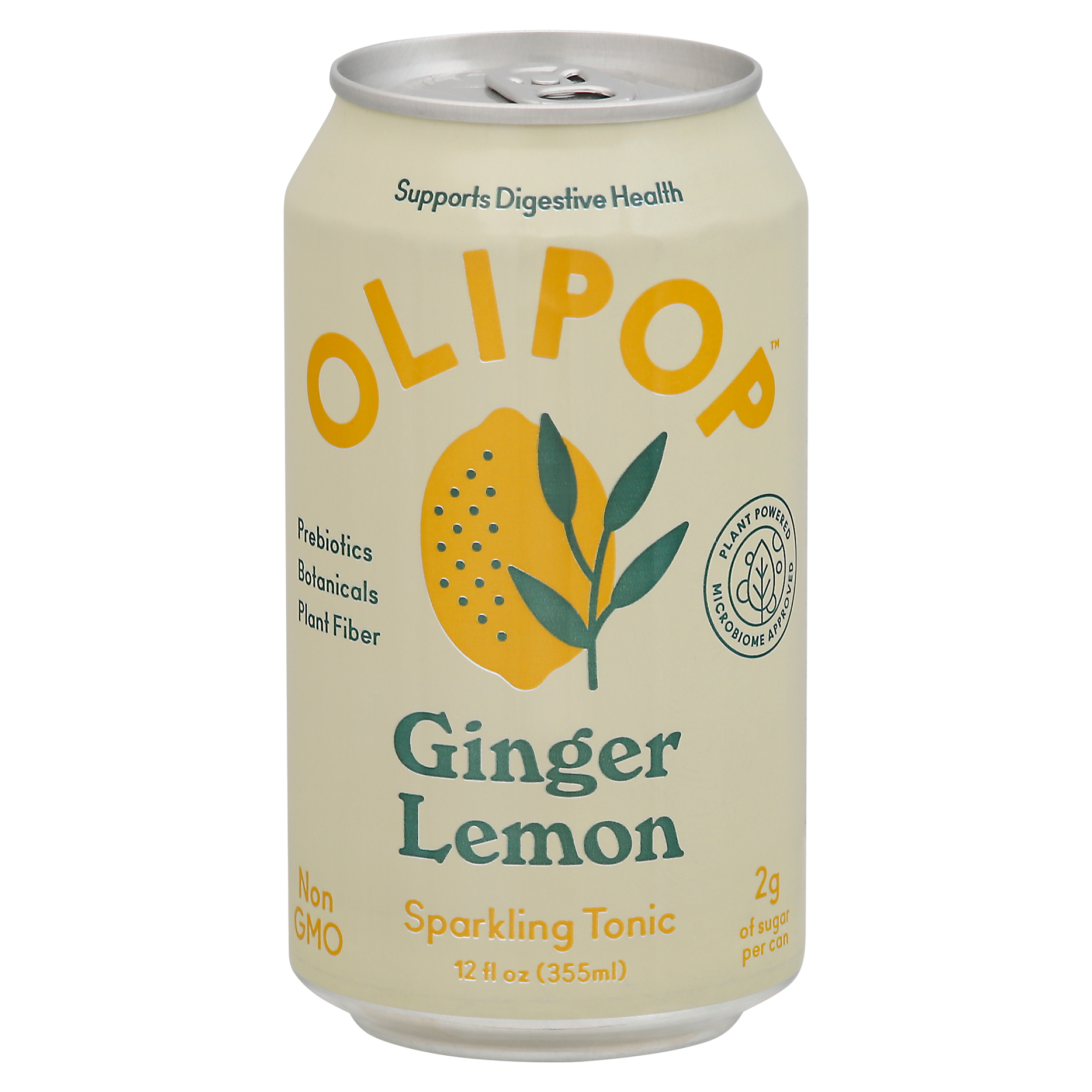 Olipop Ginger Lemon Sparkling Tonic