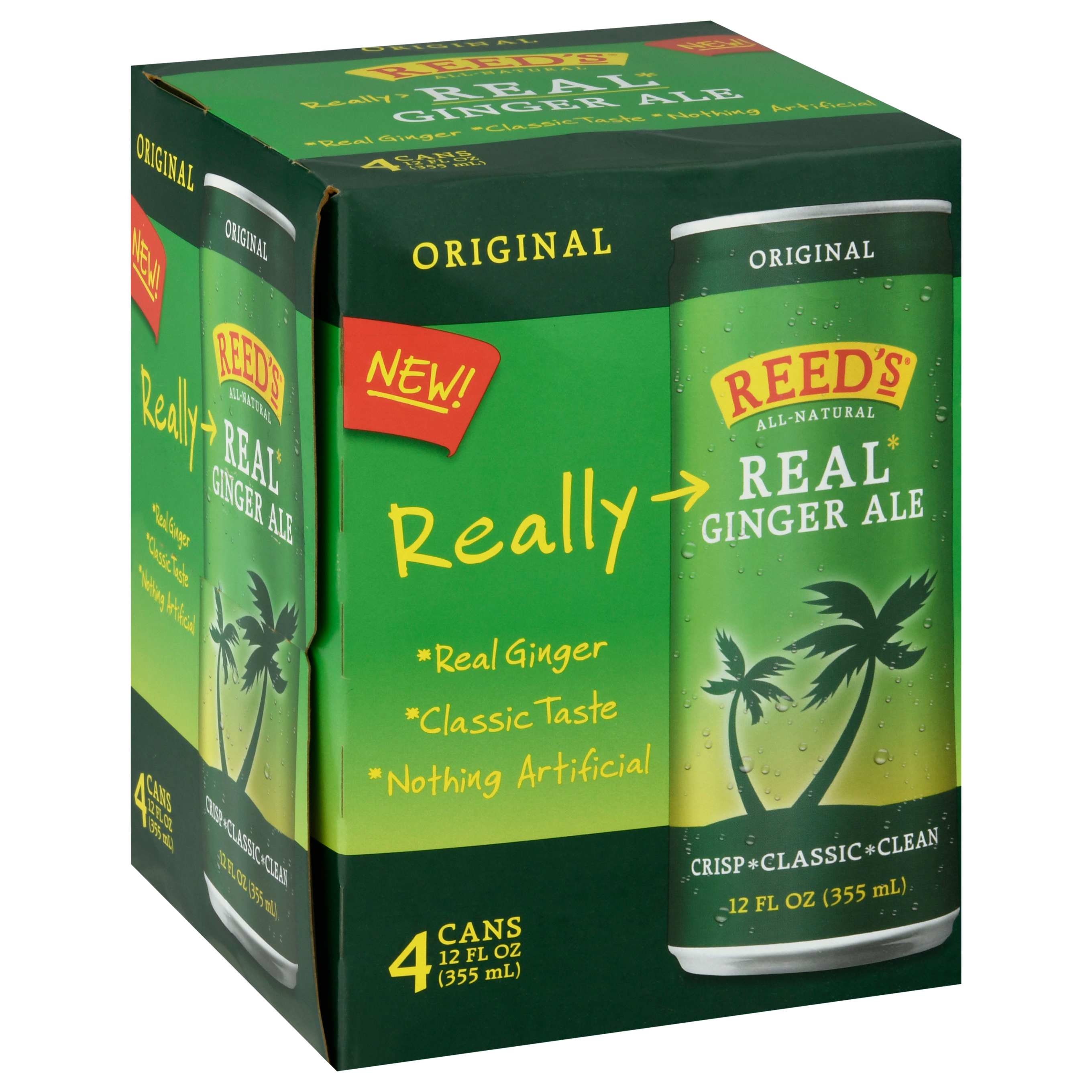 Reed's 4 Pack Real Original Ginger Ale