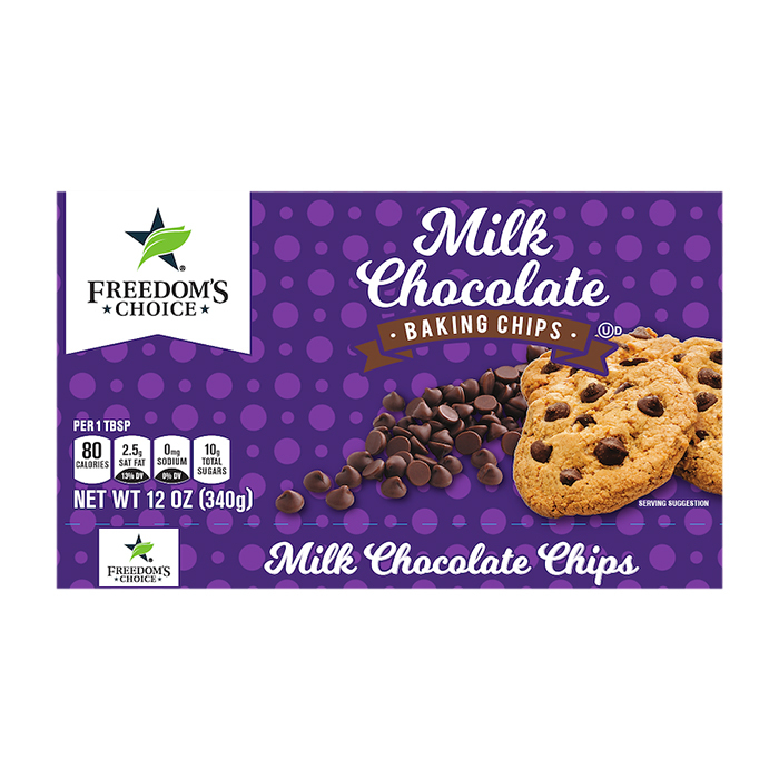 Freedom's Choice Milk Chocolate Baking Chips 12 oz