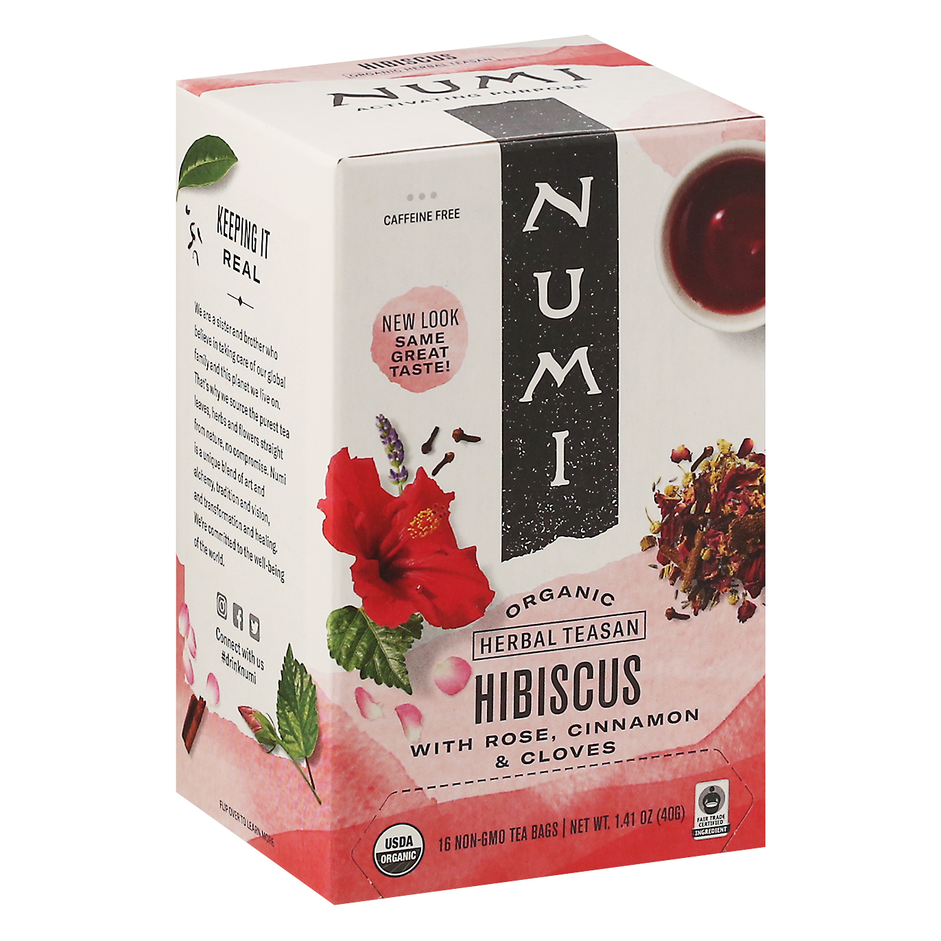 Numi Organic Hibiscus Herbal Teasan