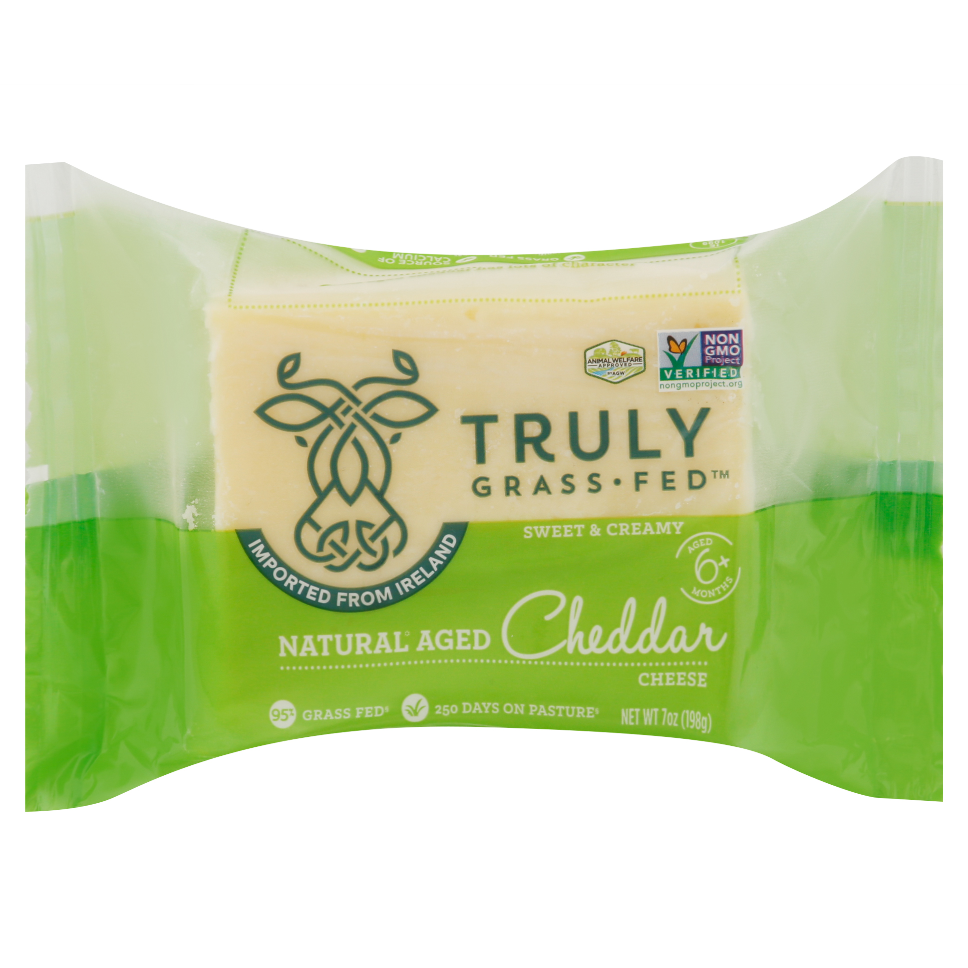 Truly Grass Fed Natural Aged Cheddar Cheese