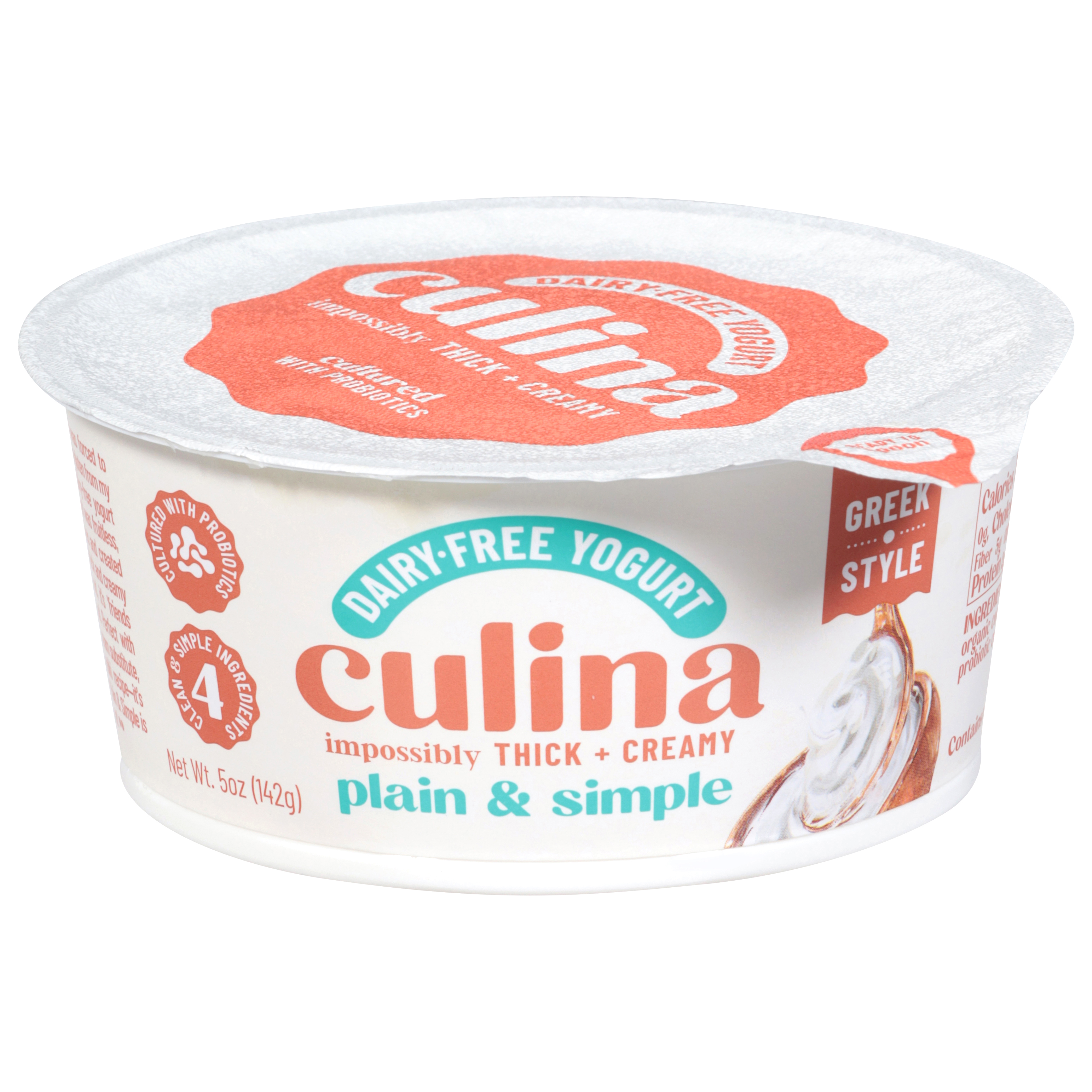 Culina Dairy-Free Greek Style Plain & Simple Yogurt