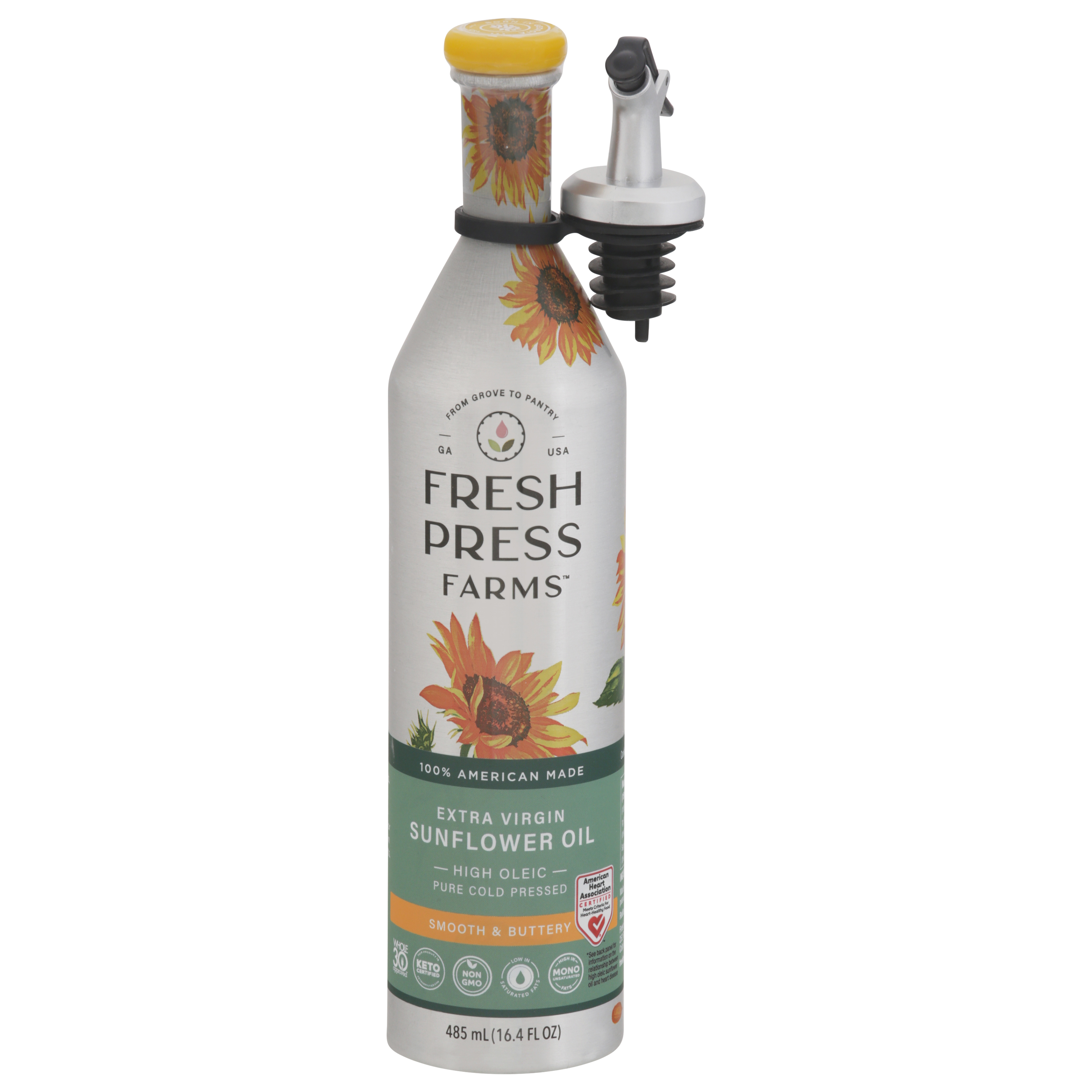 Fresh Press Farms Smooth & Buttery Extra Virgin Sunflower Oil
