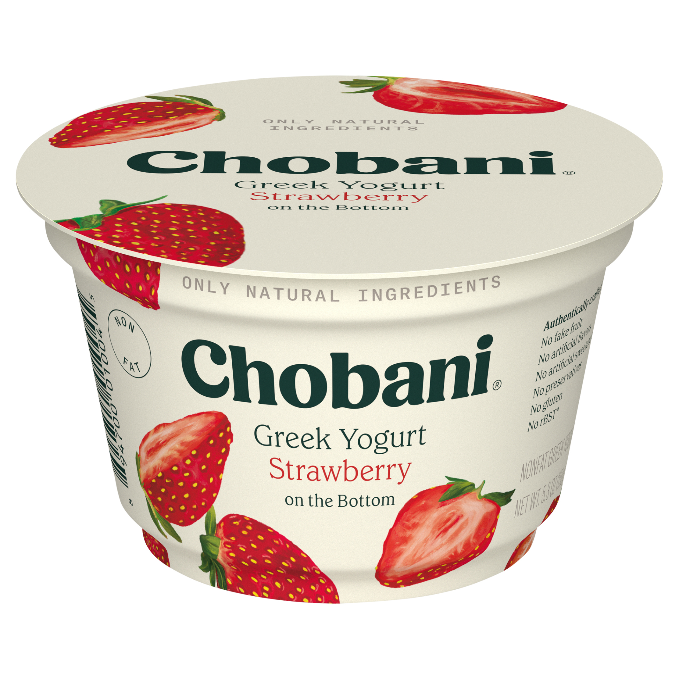Chobani Non-Fat Greek Strawberry on the Bottom Yogurt