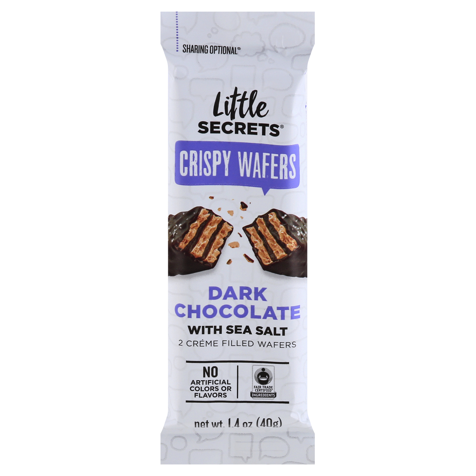 Little Secrets Dark Chocolate with Sea Salt Crispy Wafers
