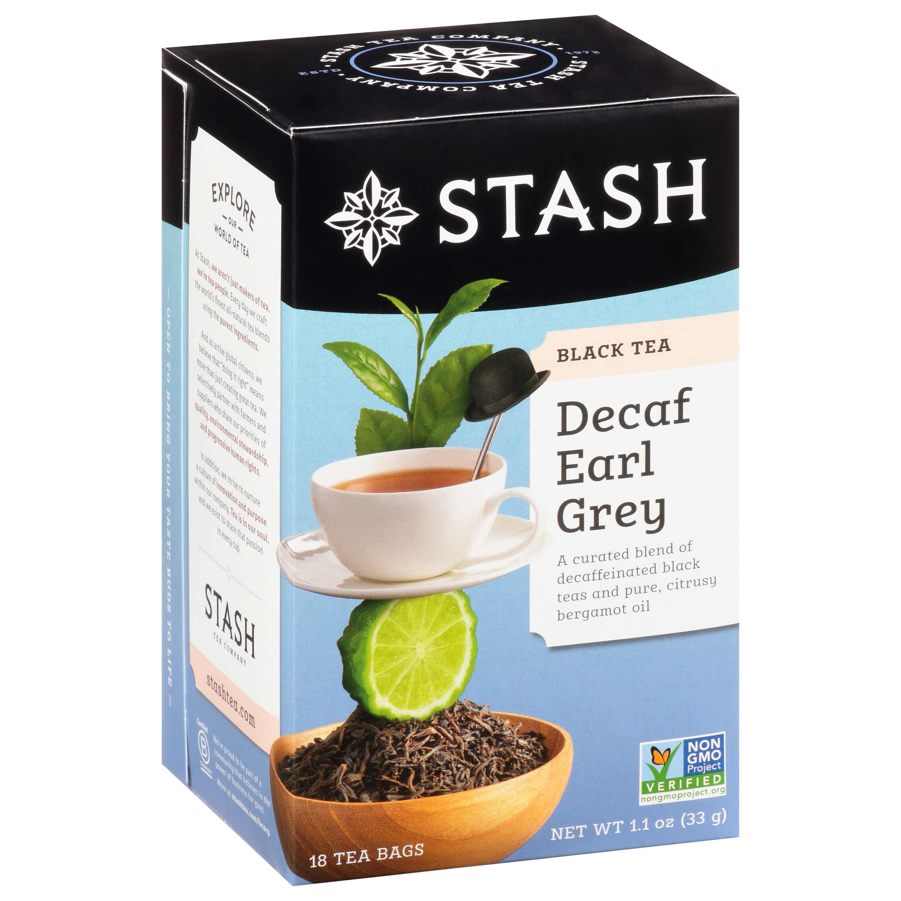 Stash Tea Bags Decaf Earl Grey Black Tea