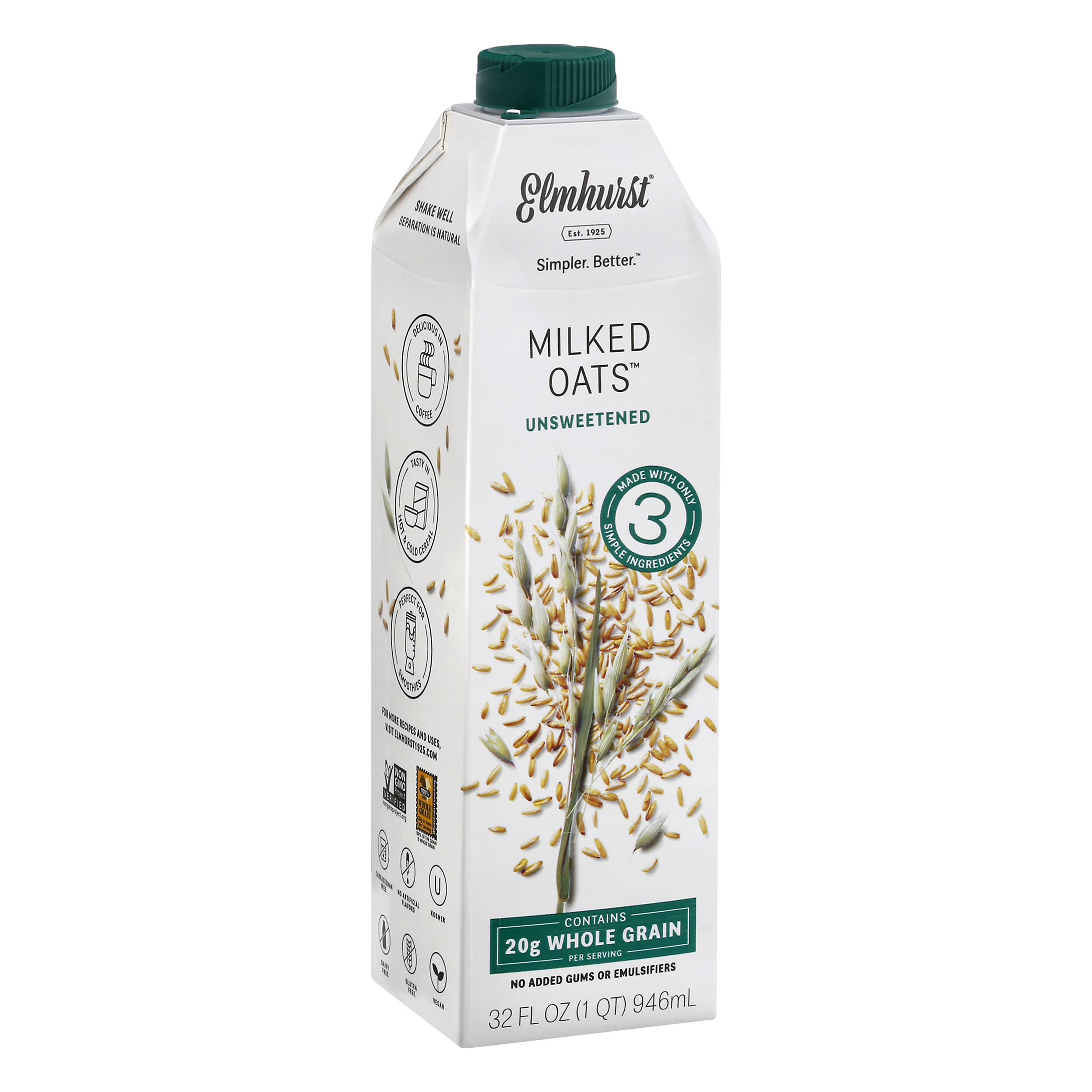 Elmhurst Unsweetened Unsweetened Milked Oats