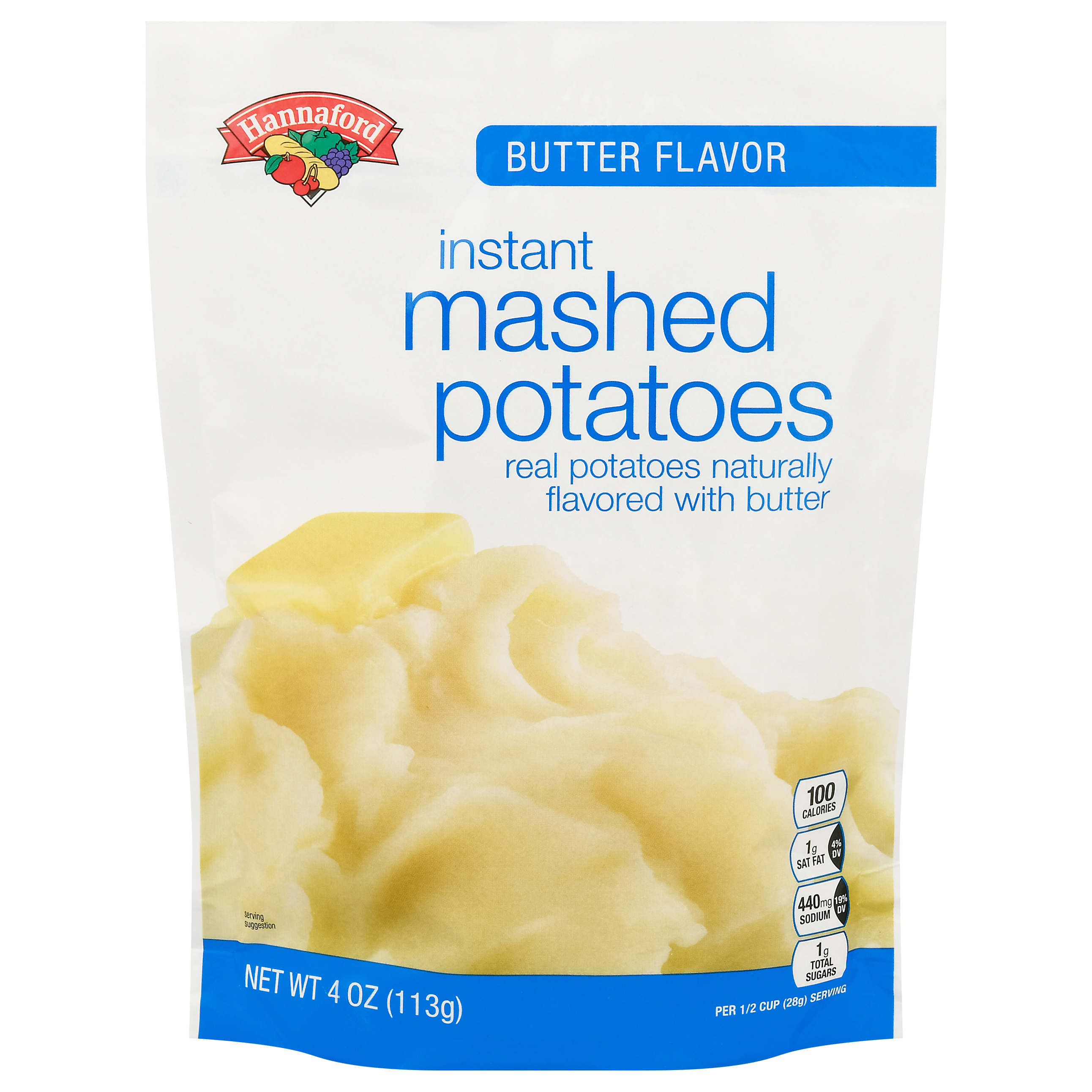 Hannaford Instant Butter Flavor Mashed Potatoes 4 oz