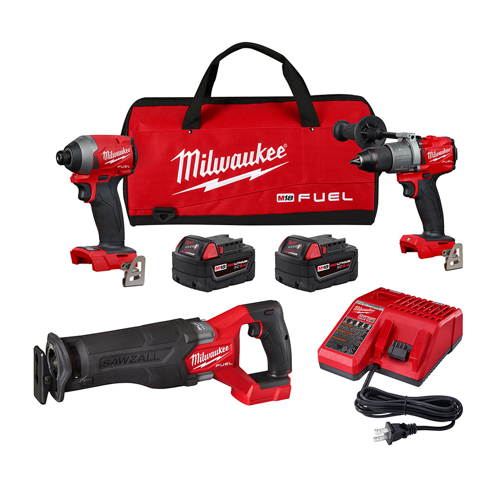 Product image for Milwaukee 2998-23 M18 Fuel 3PC Combo Kit