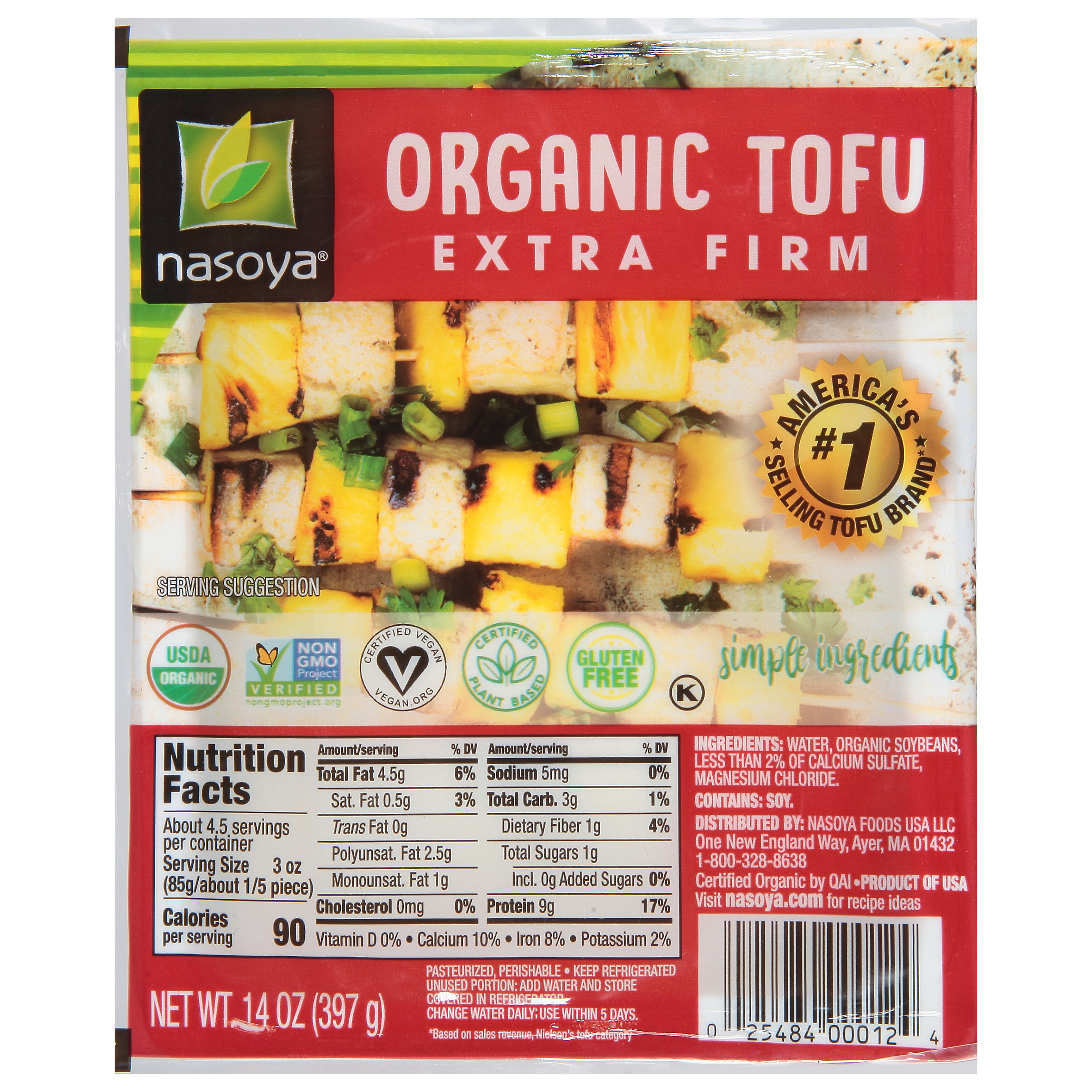 Nasoya Extra Firm Organic Tofu