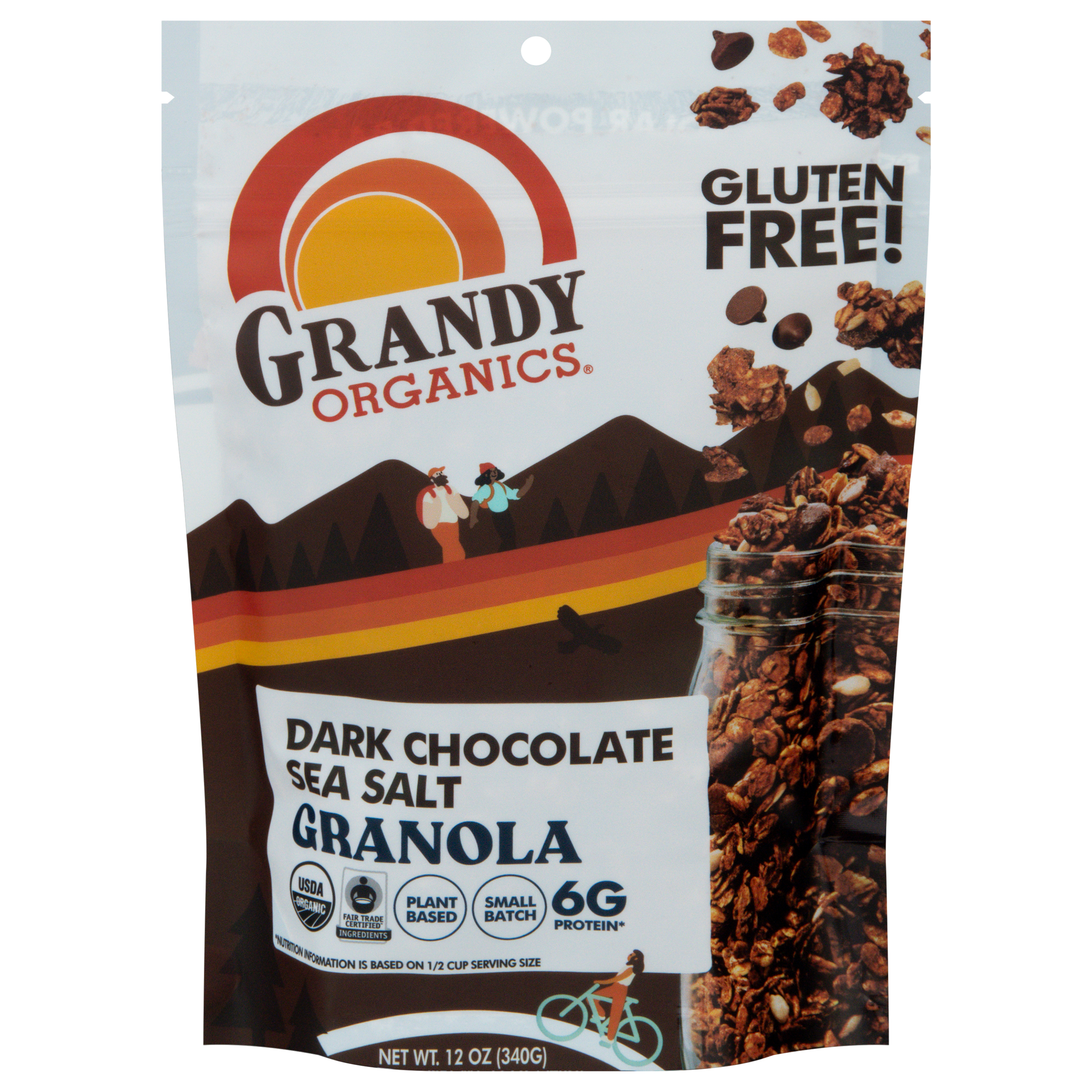 Grandy Organics Gluten Free Dark Chocolate Sea Salt Granola