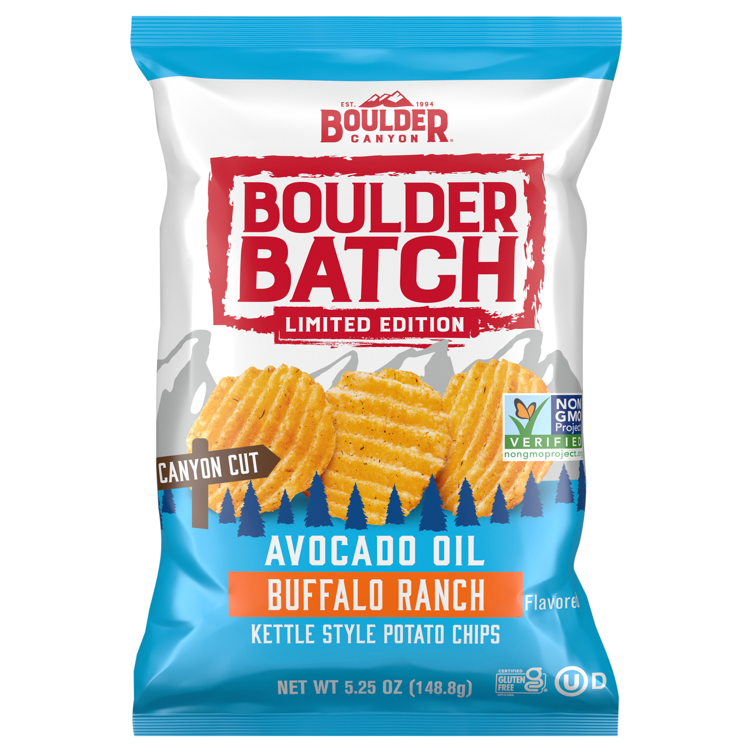 5.25 oz Boulder Canyon Boulder Batch Avocado Oil Kettle Chips