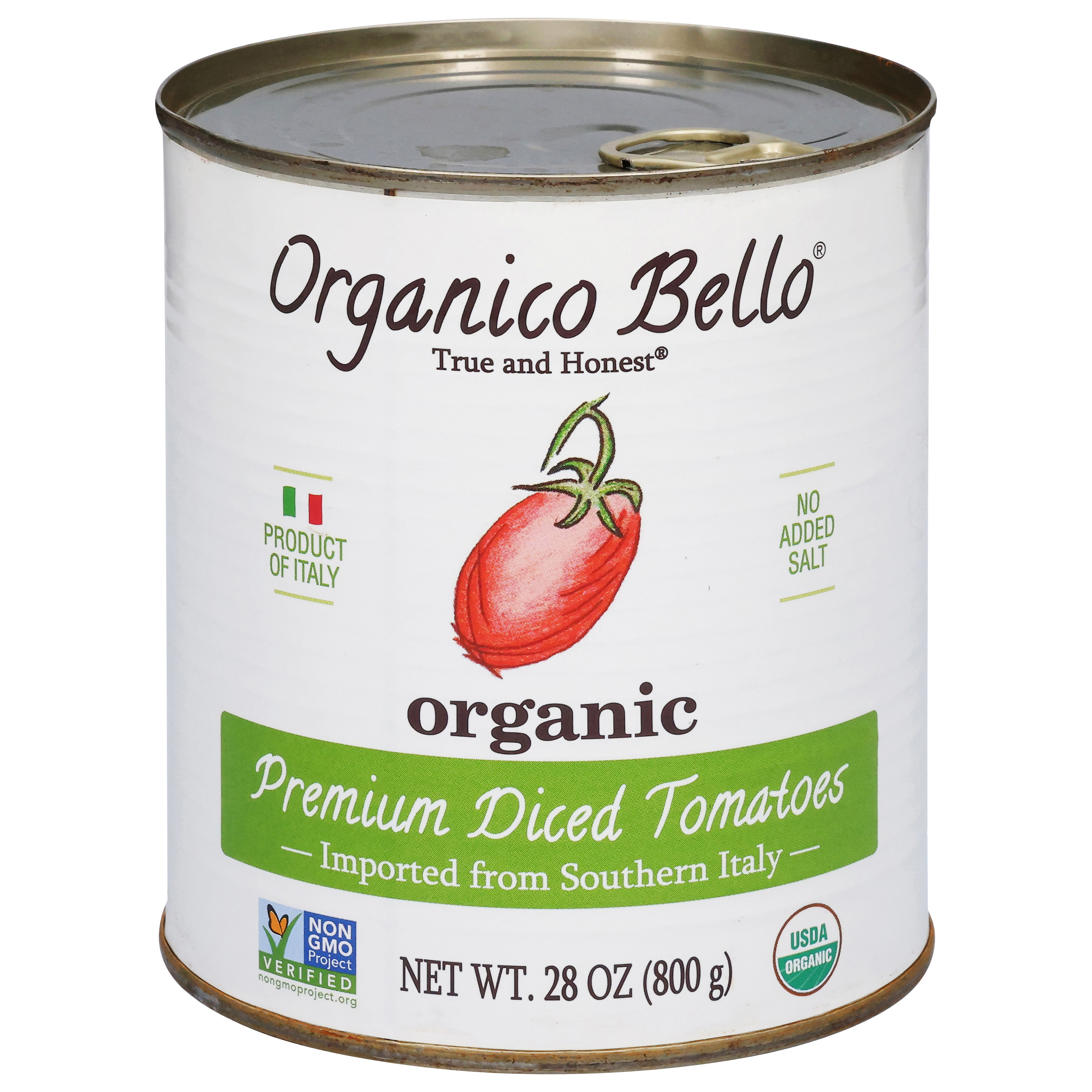 Organico Bello True and Honest Organic Premium Diced Tomatoes