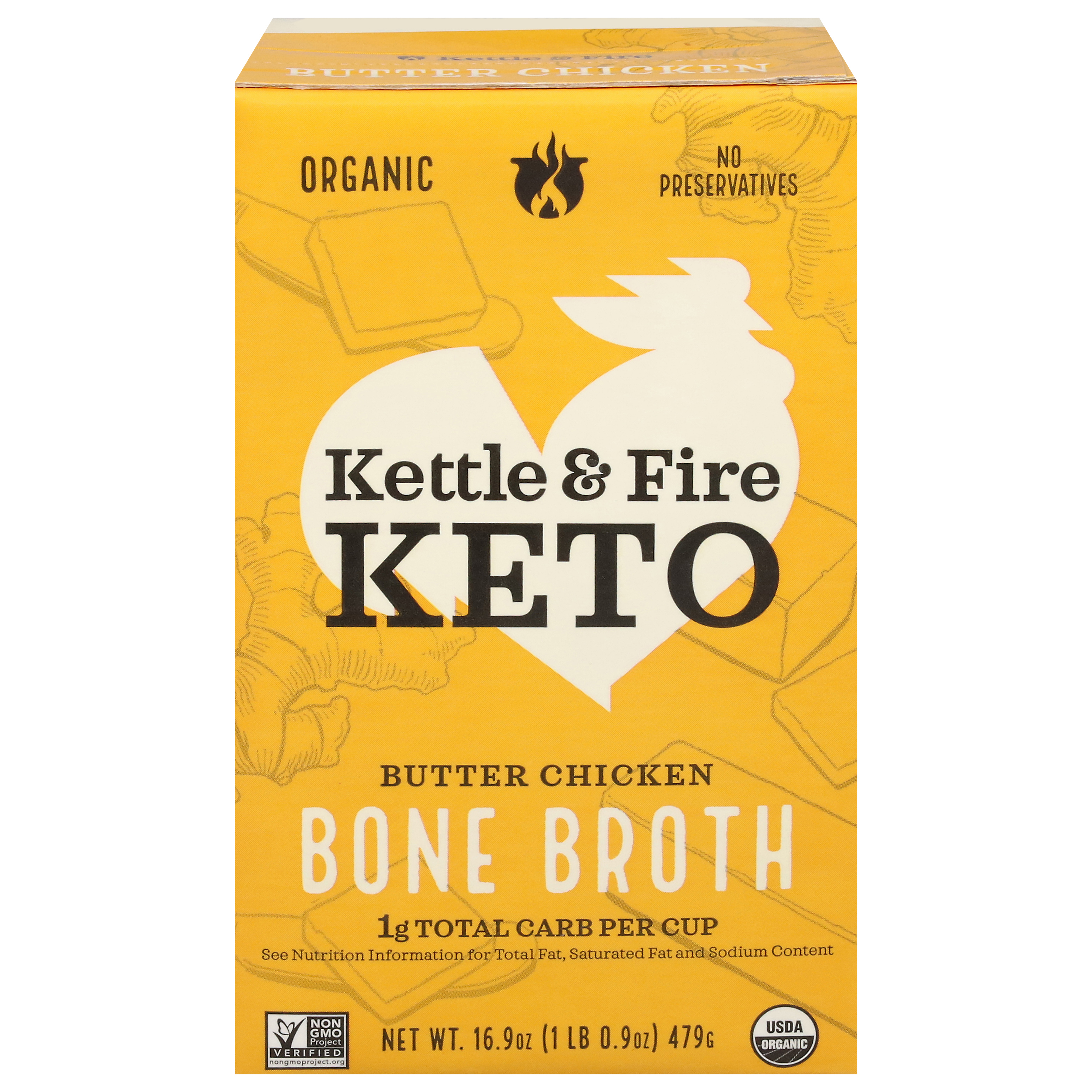 Kettle & Fire Keto Organic Butter Chicken Bone Broth