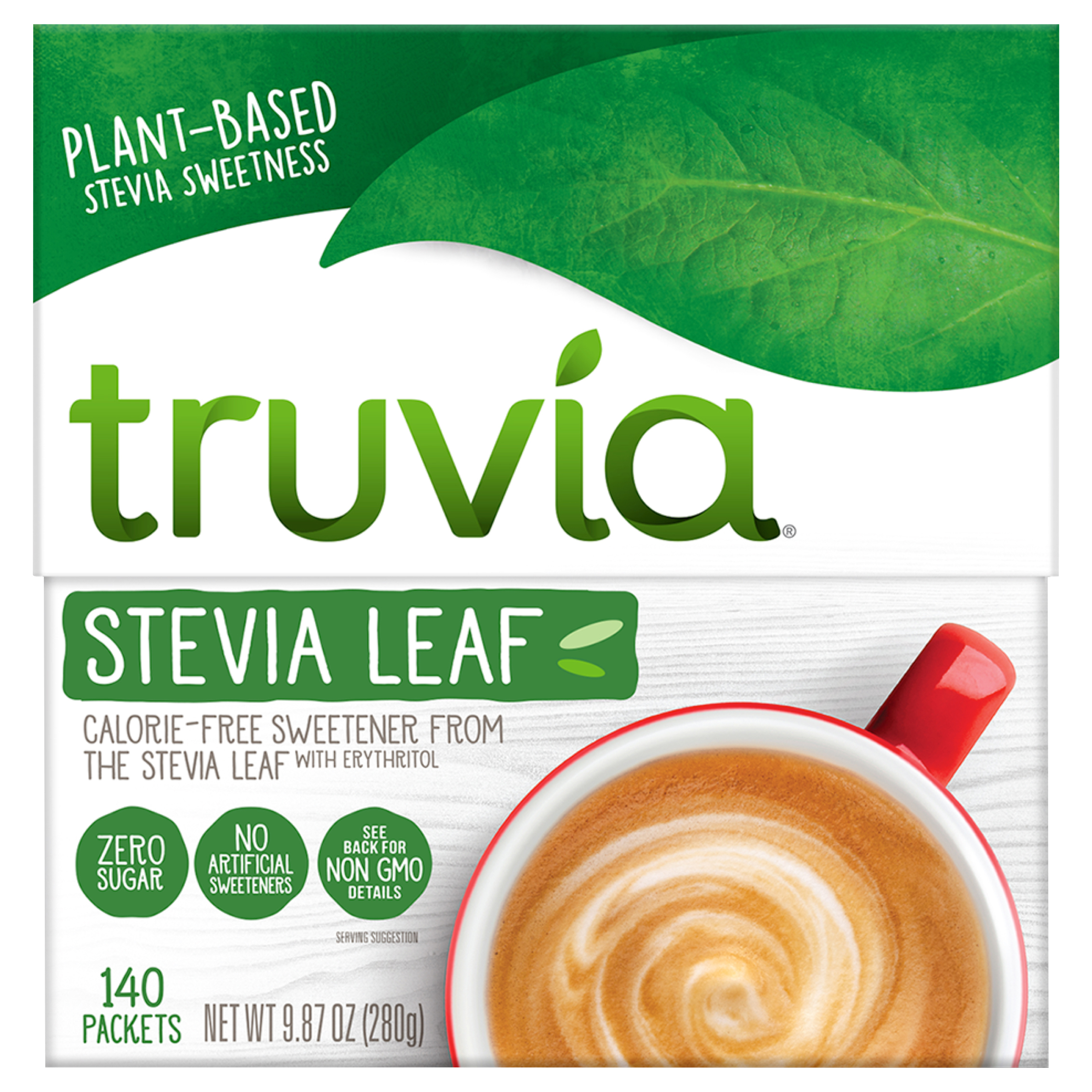 Truvia Original Calorie-Free Sweetener from the Stevia Leaf Packets, 140 Count (9.87 oz Carton)