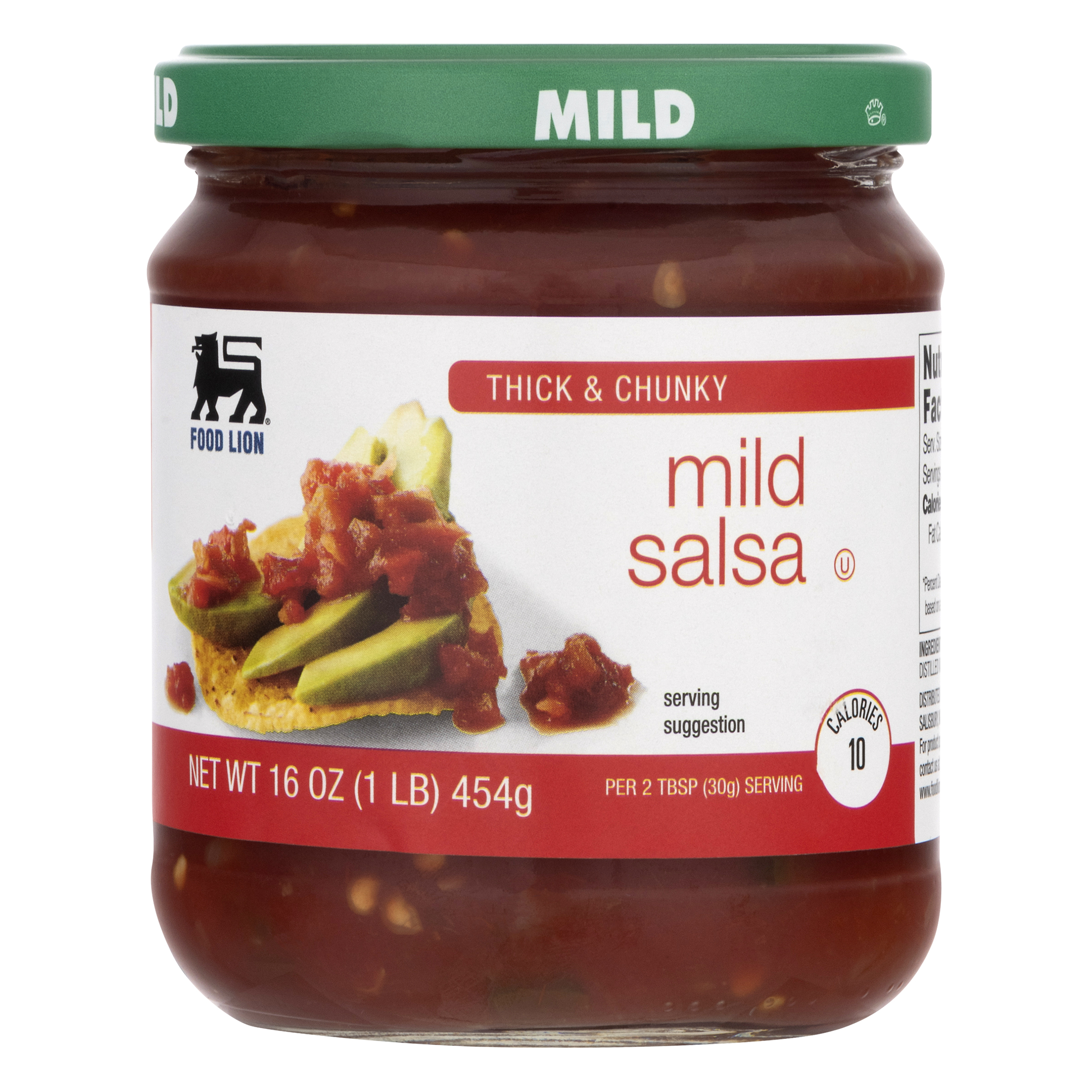 Food Lion Salsa, Thick & Chunky, Mild, Jar