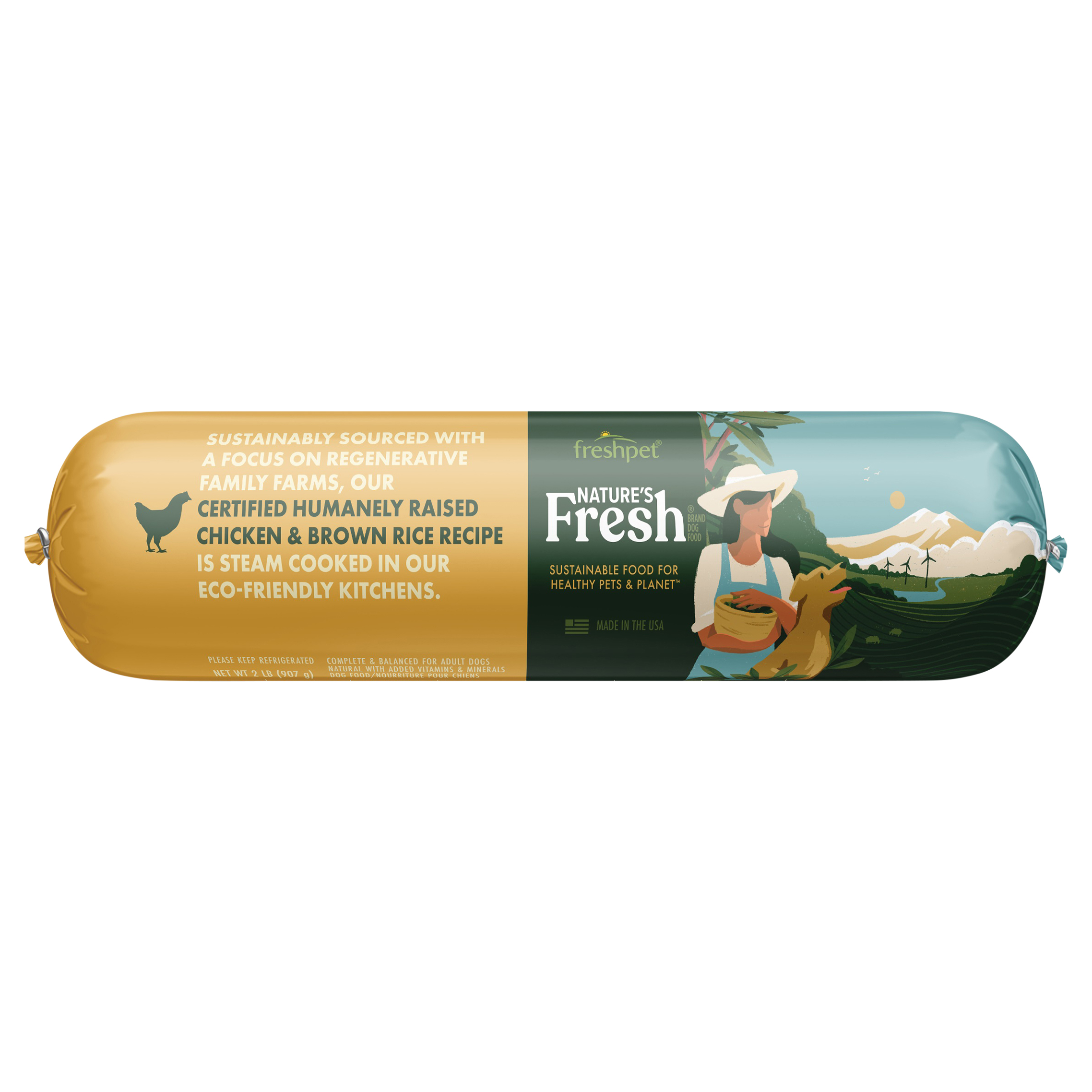 Freshpet Nature's Fresh Chicken & Brown Rice Recipe Dog Food