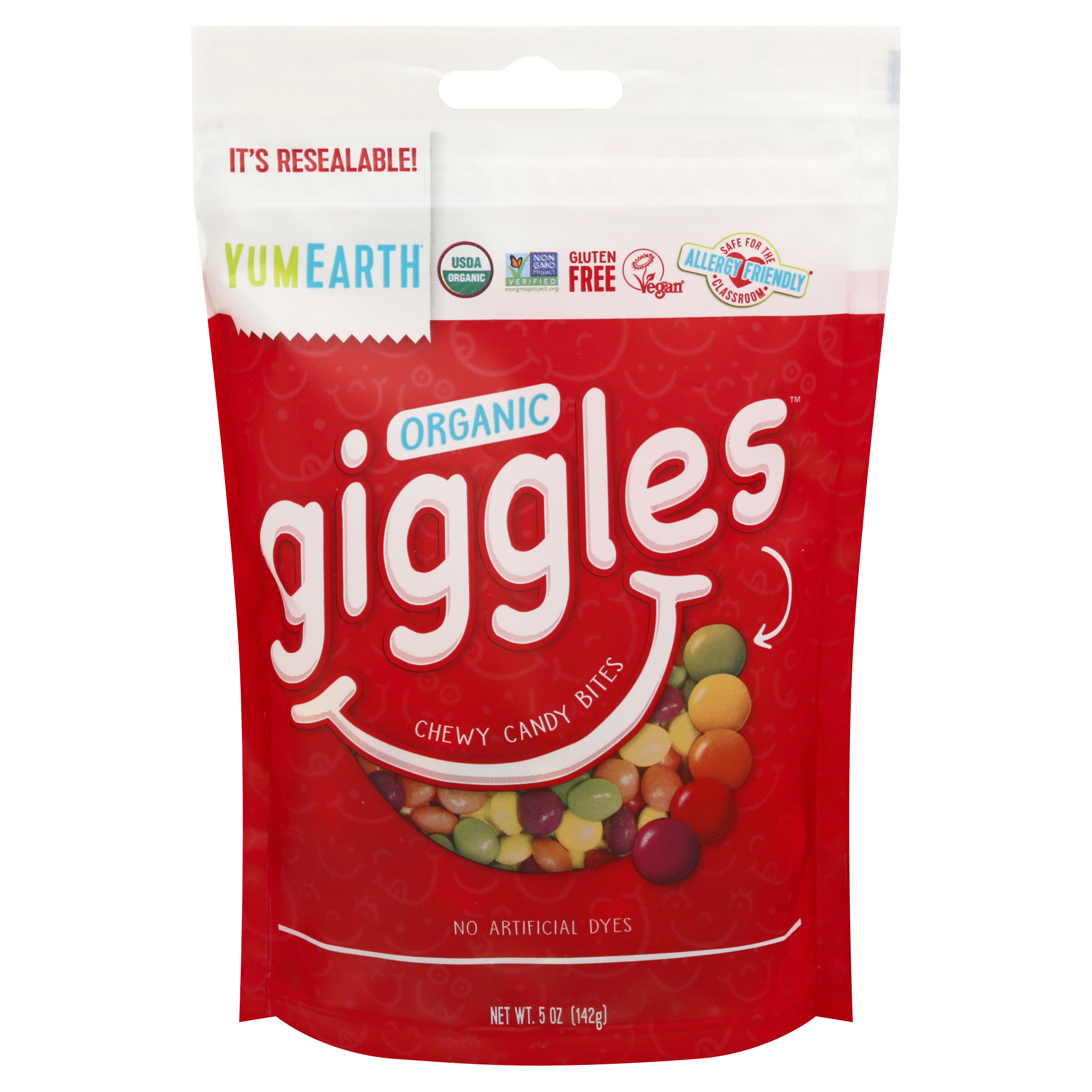 YumEarth Giggles Organic Chewy Candy Bites