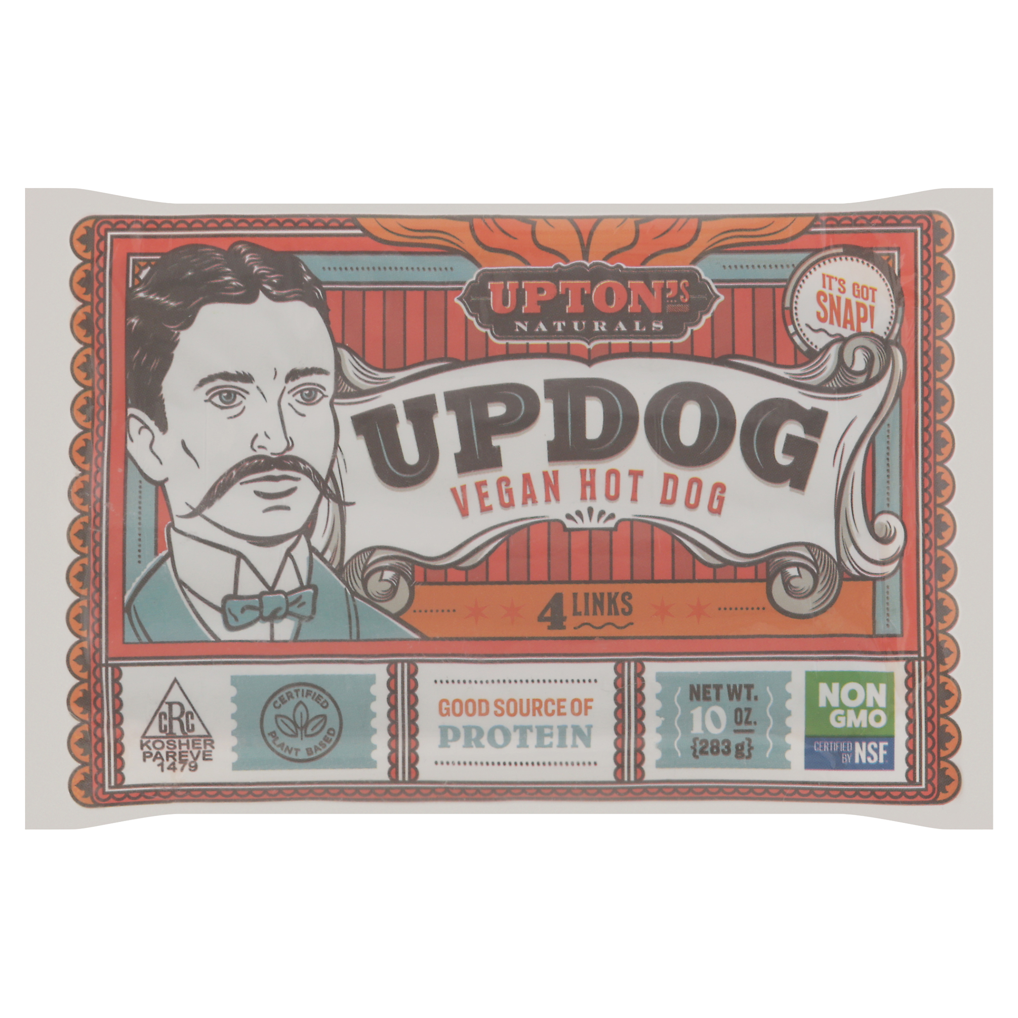Upton's Naturals Updog Vegan Hot Dog Links