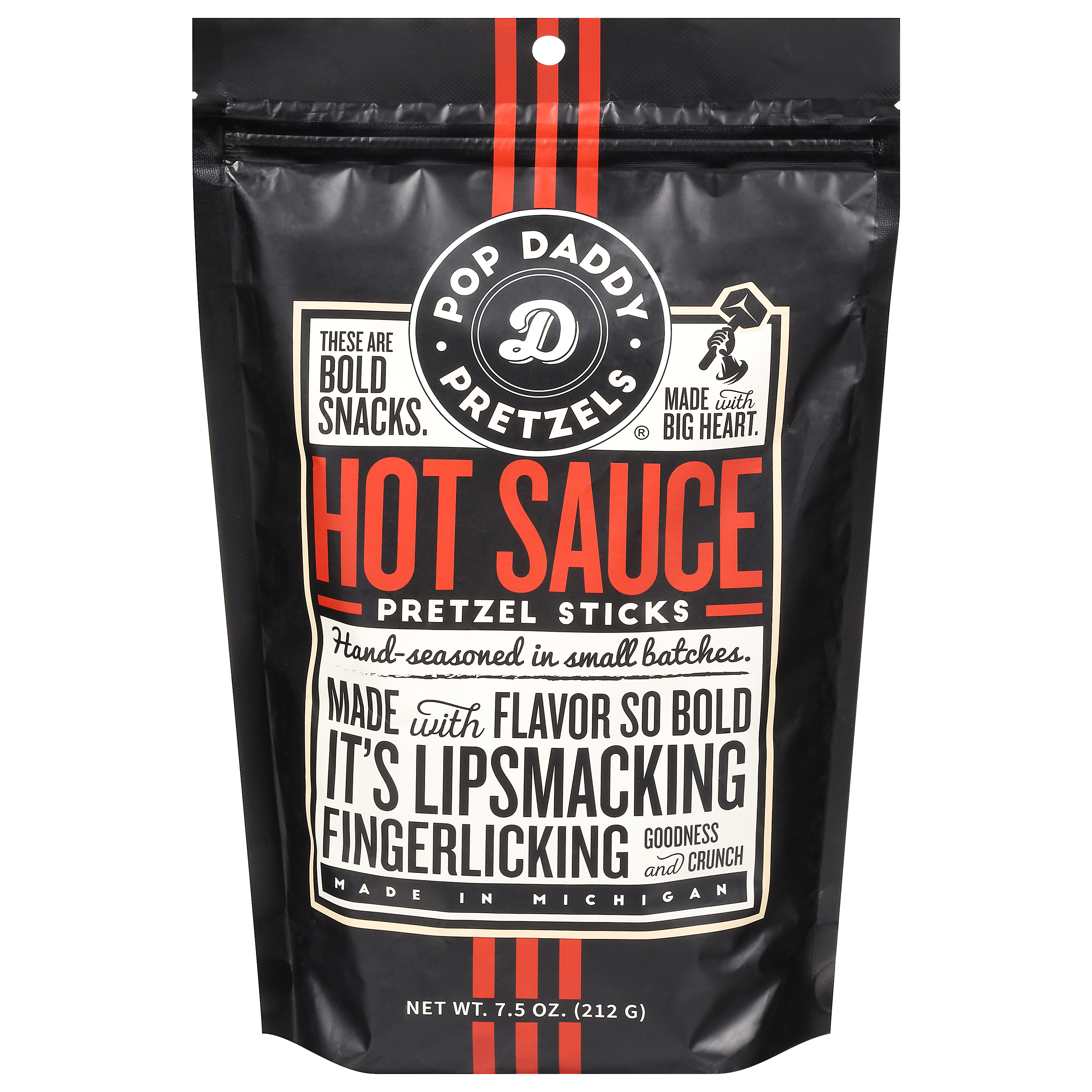 Pop Daddy Pretzels Hot Sauce Pretzel Sticks