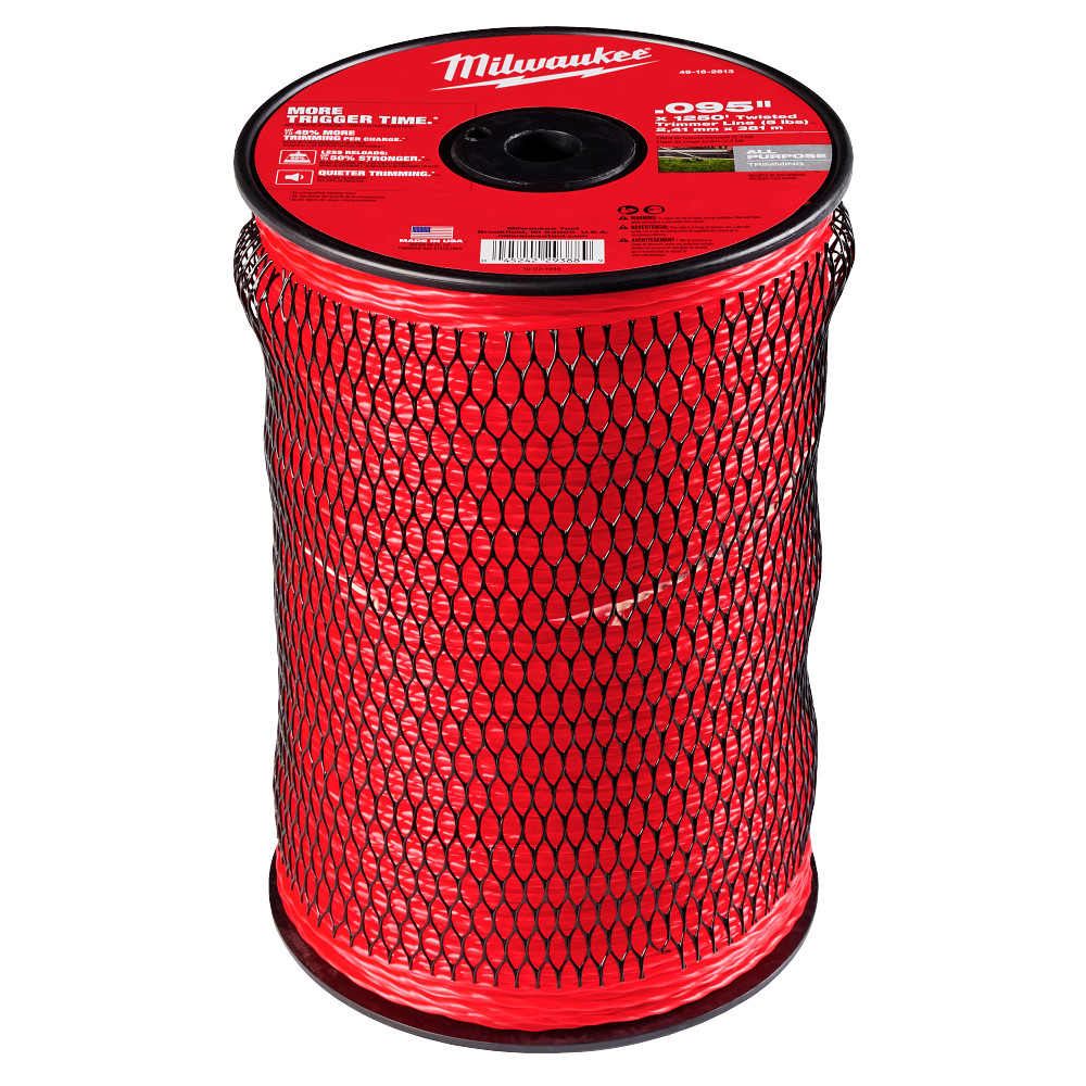 Milwaukee .095" x 1250' (5 lbs.) Twisted Trimmer Line