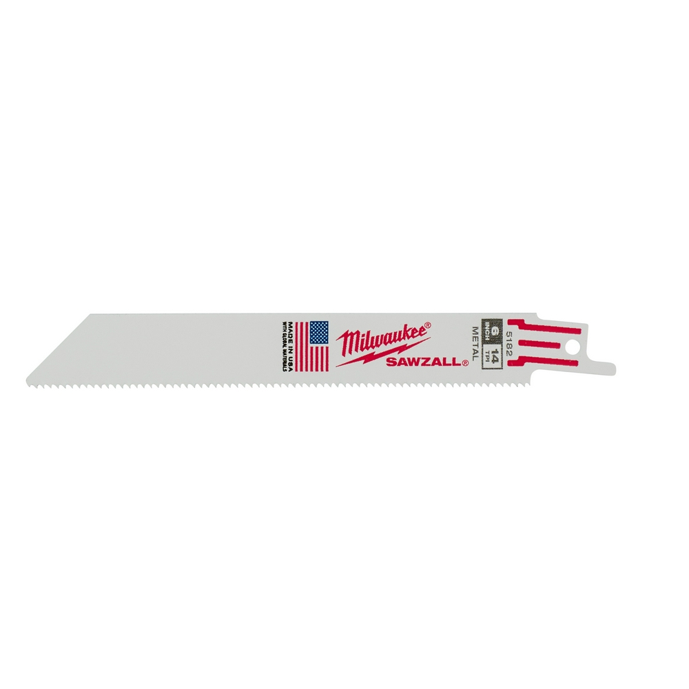 6" 14 TPI   SAWZALL Blades (Bulk - 25 Pk)