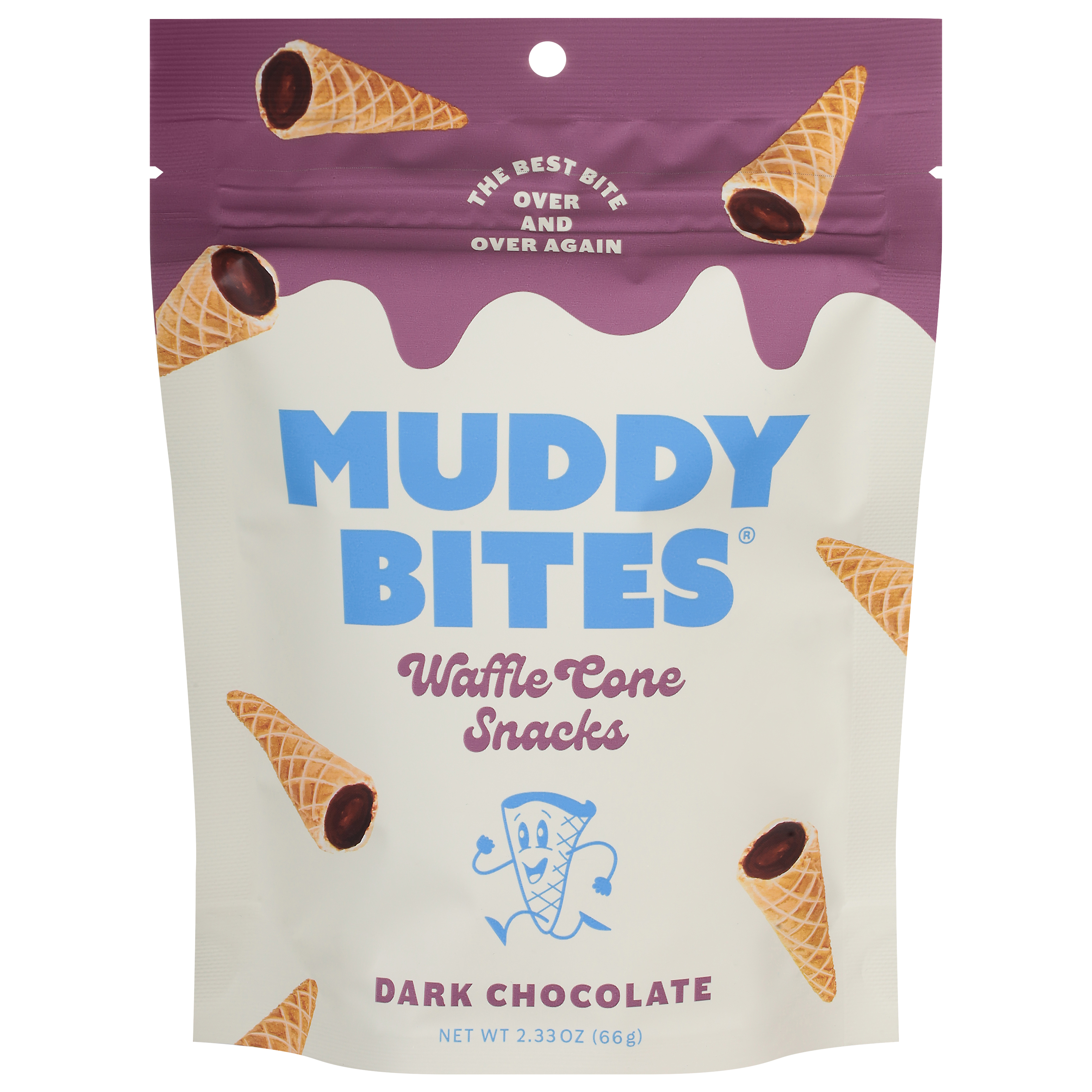 Muddy Bites Dark Chocolate Waffle Cone Snacks