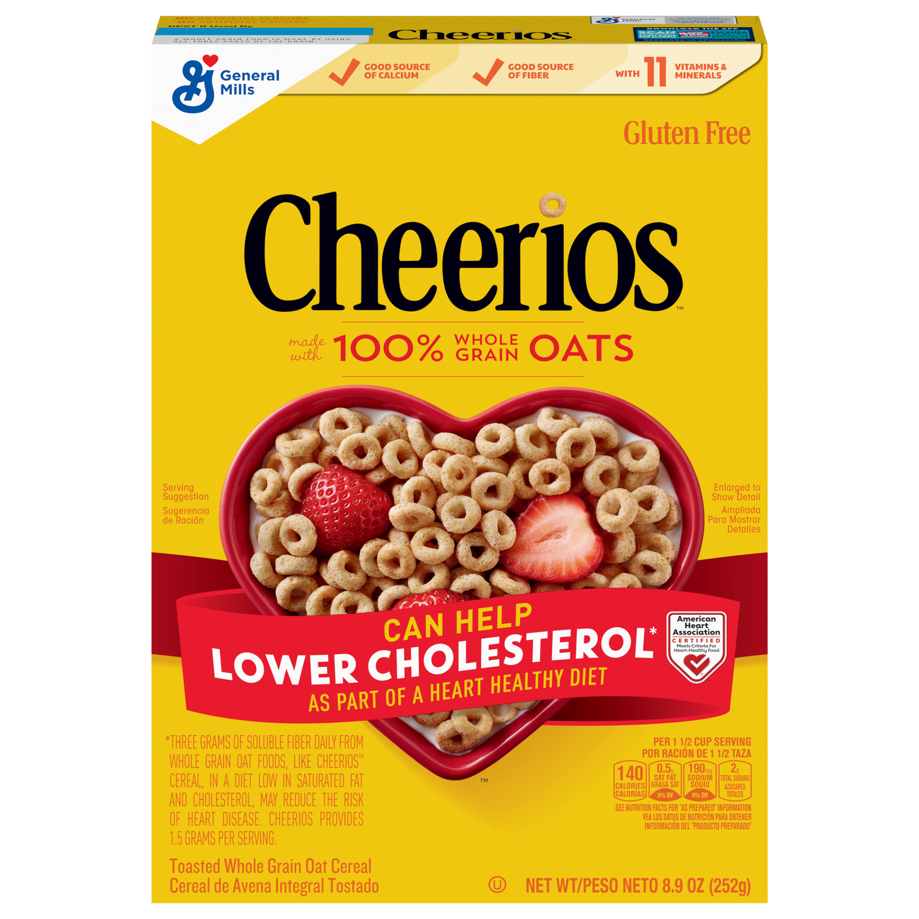 Cheerios, Heart Healthy Gluten Free Breakfast Cereal,
