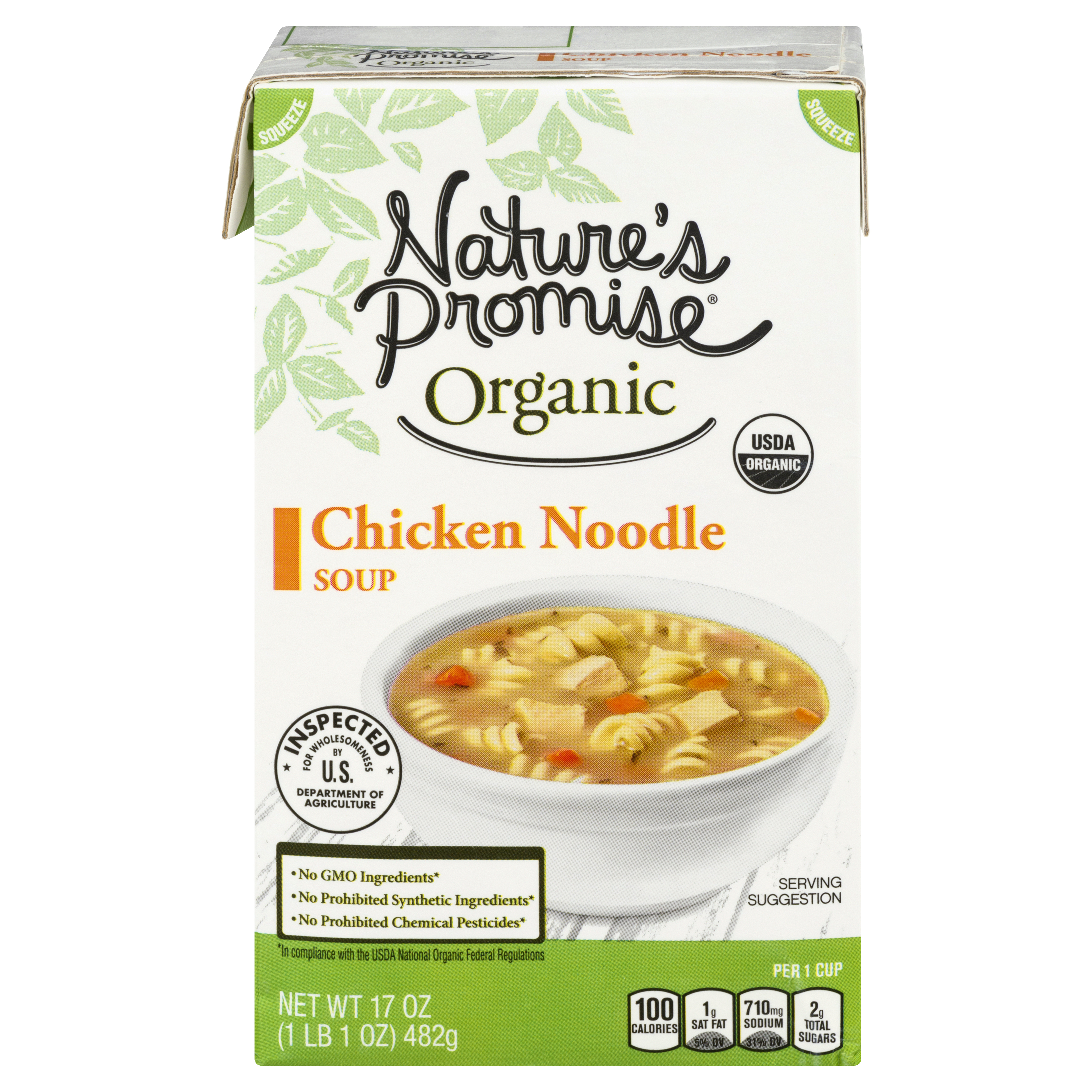Organic Reduced Sodium Chicken Noodle Soup, 17 oz at Whole Foods