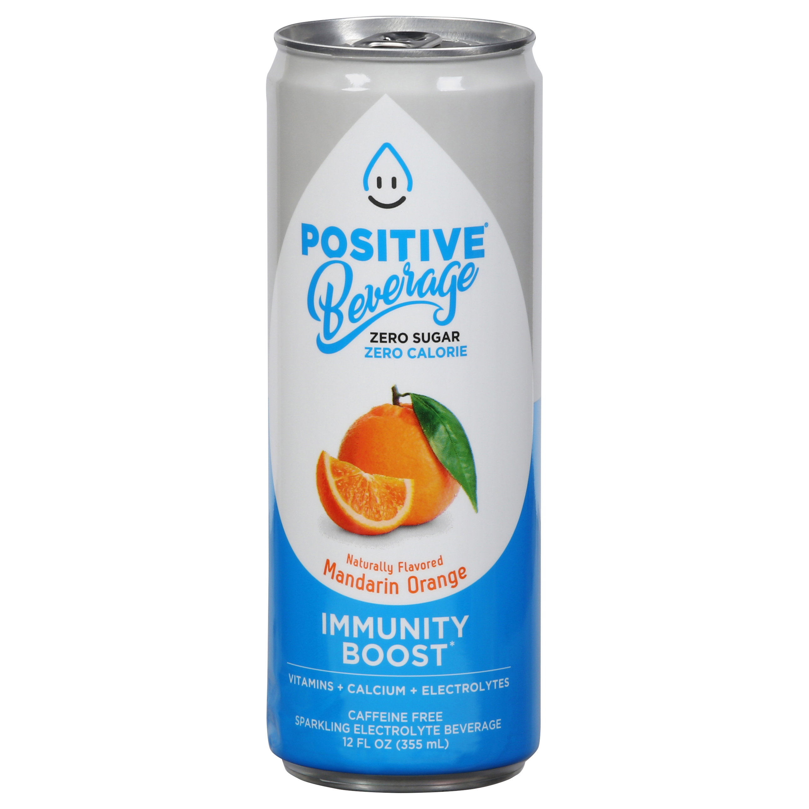 Positive Beverage Immunity Boost Sparkling Mandarin Orange Electrolyte Beverage