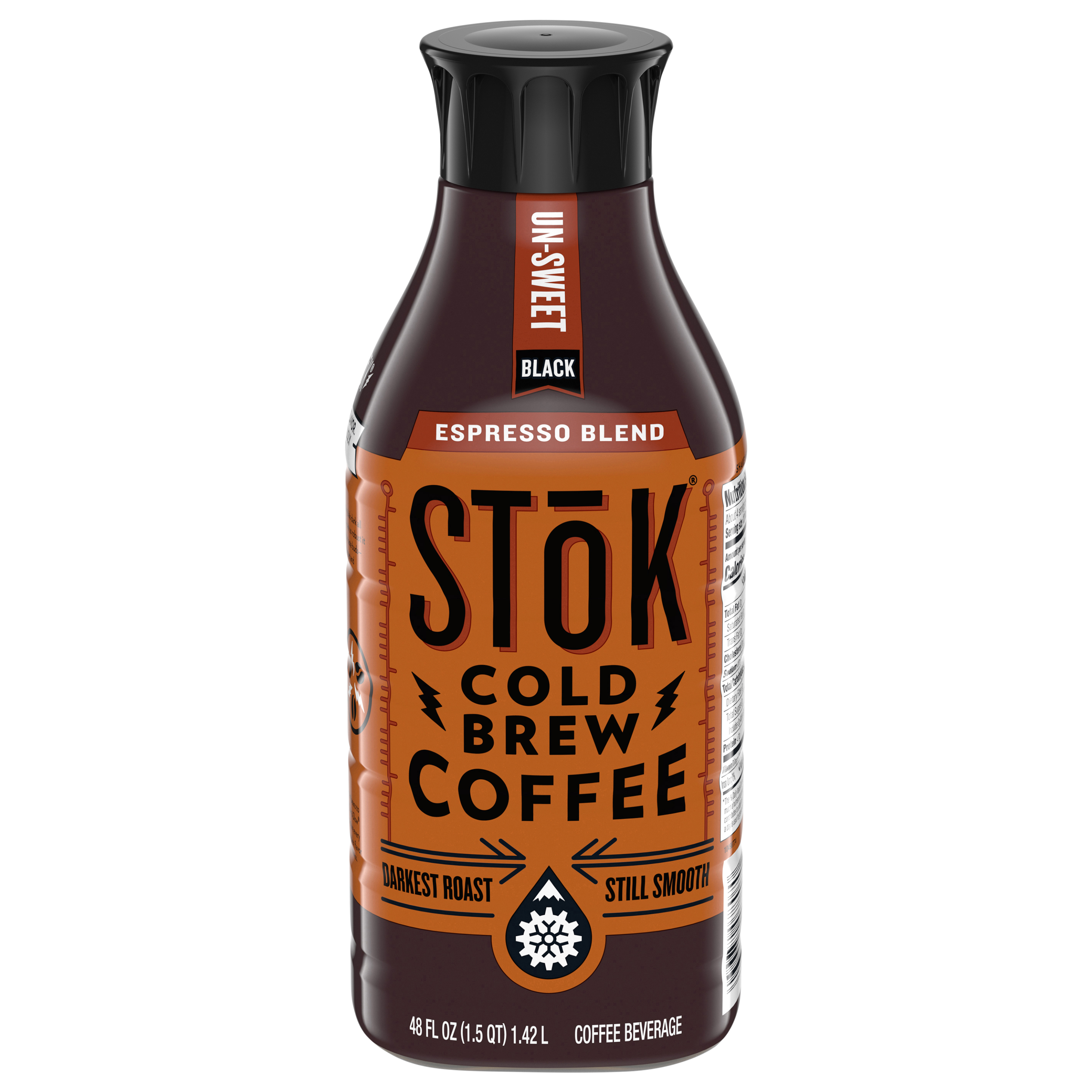 SToK Cold Brew Coffee, Espresso Blend, Black, Unsweetened, Dark Roast,