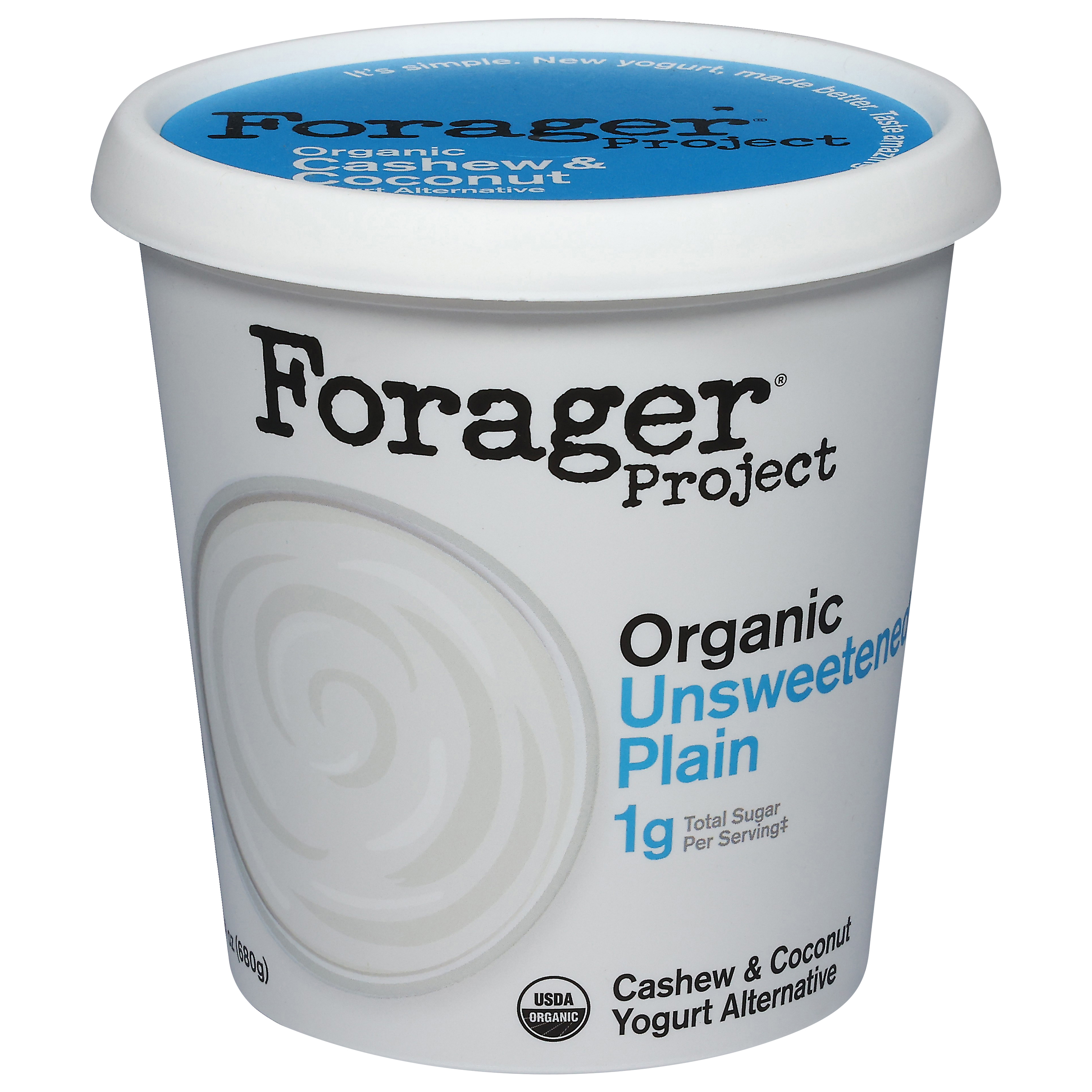 Dairy-Free Organic Probiotic Cashew & Coconut Unsweetened Plain Yogurt Alternative