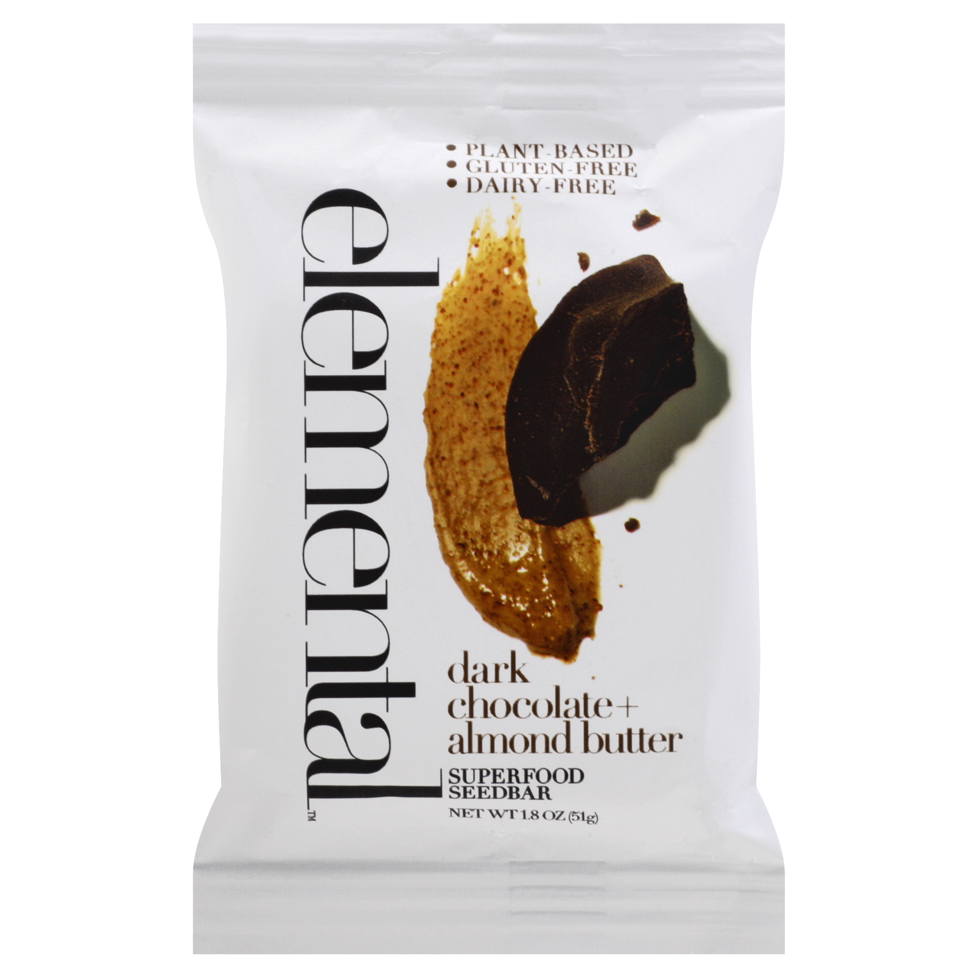 Elemental Dark Chocolate + Almond Butter Superfood Seedbar