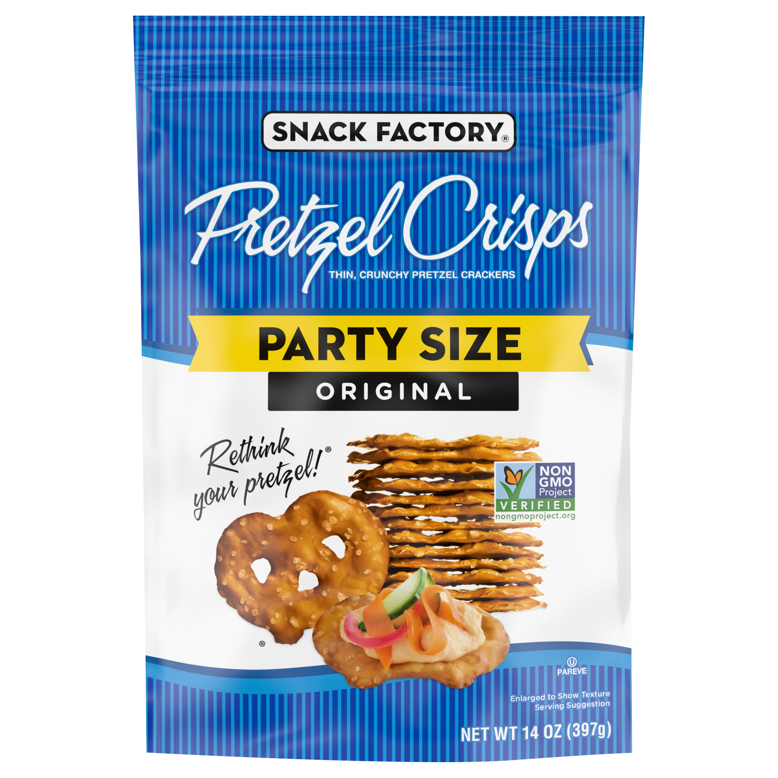 Snack Factory Party Size Original Pretzel Crisps
