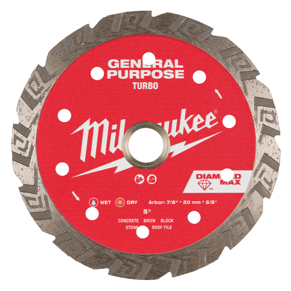 5" DIAMOND MAX Turbo, General Purpose Diamond Blade
