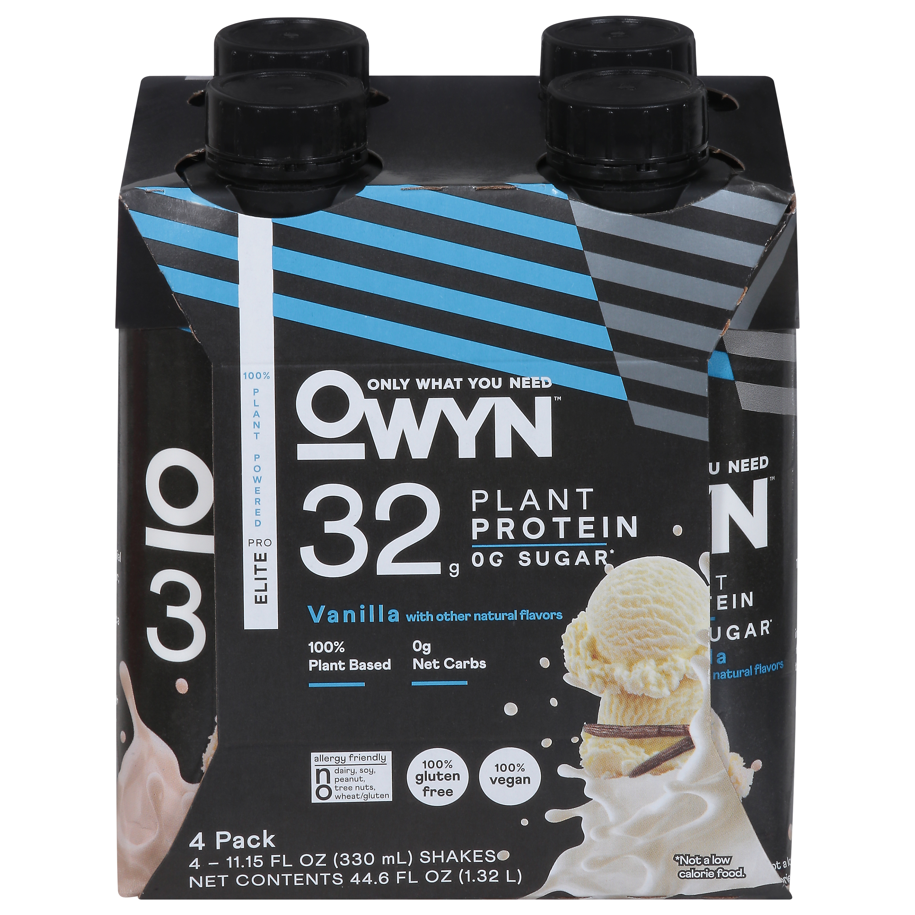 OWYN Pro Elite Plant Protein Vanilla Shakes 4 - 11.15 fl oz Cartons