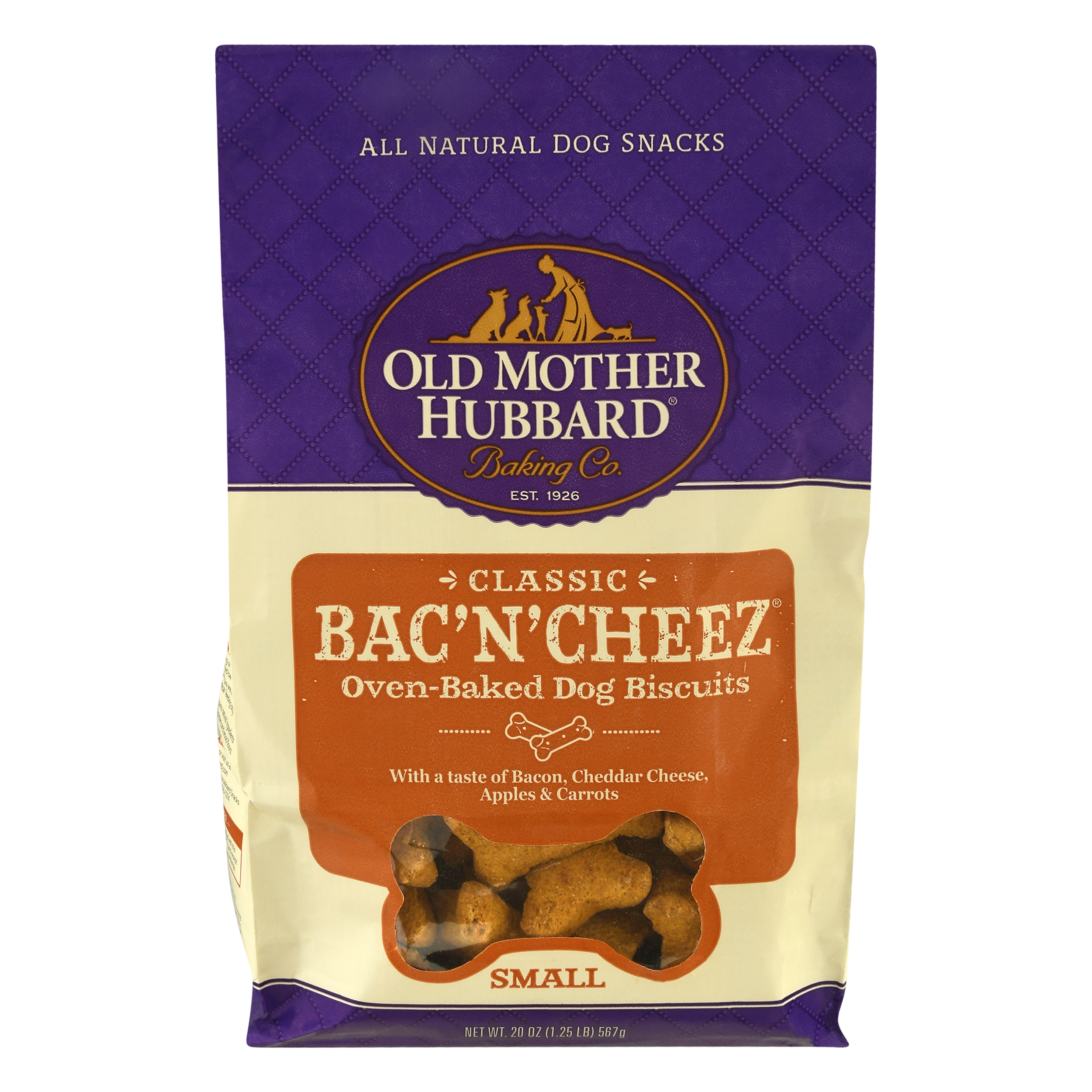 Old Mother Hubbard Baking Classic Oven-Baked Small Bac'N'Cheez Dog Biscuits